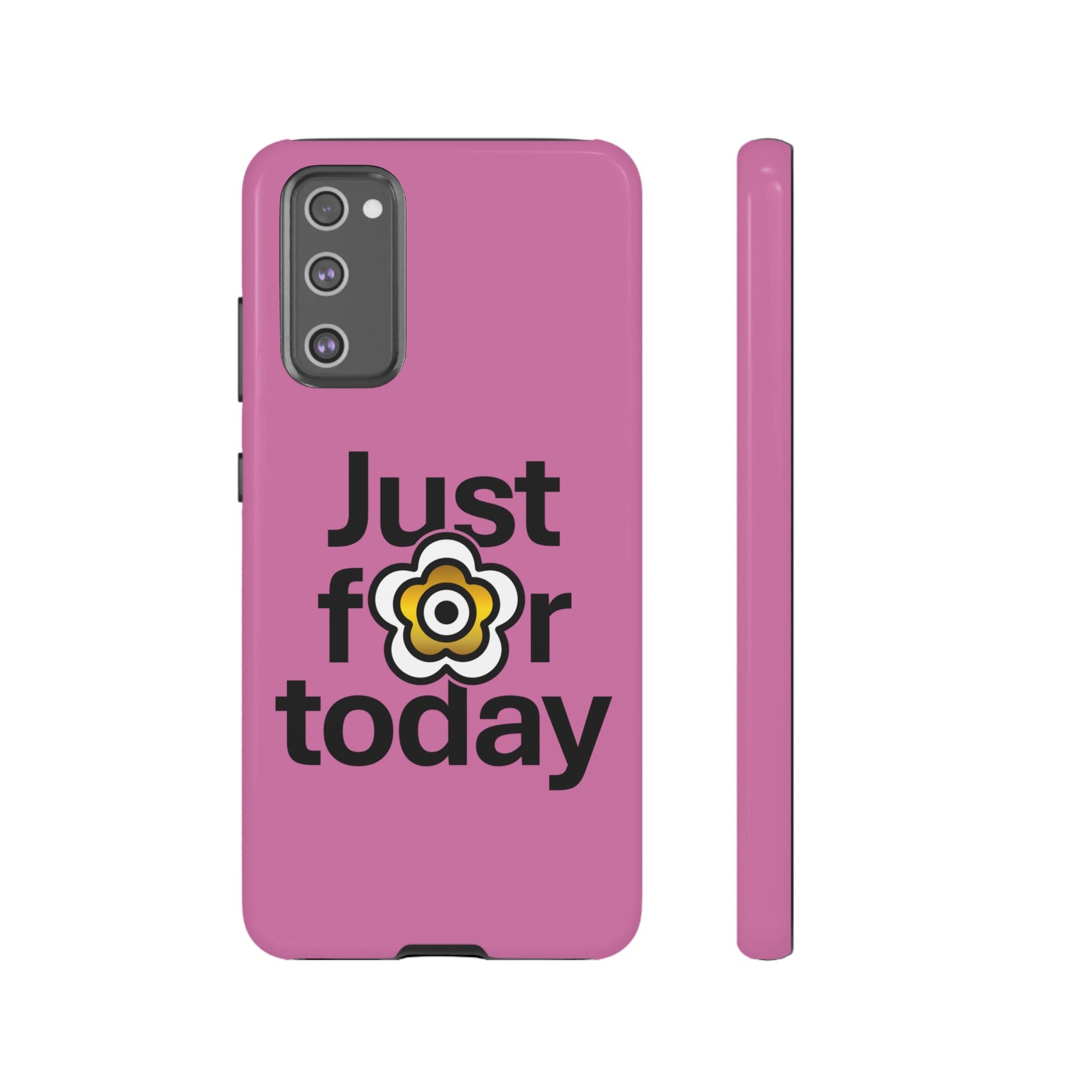 P🌺🌺P2Poppies Just for Today Samsung Phone Case – Inspirational Recovery Protection