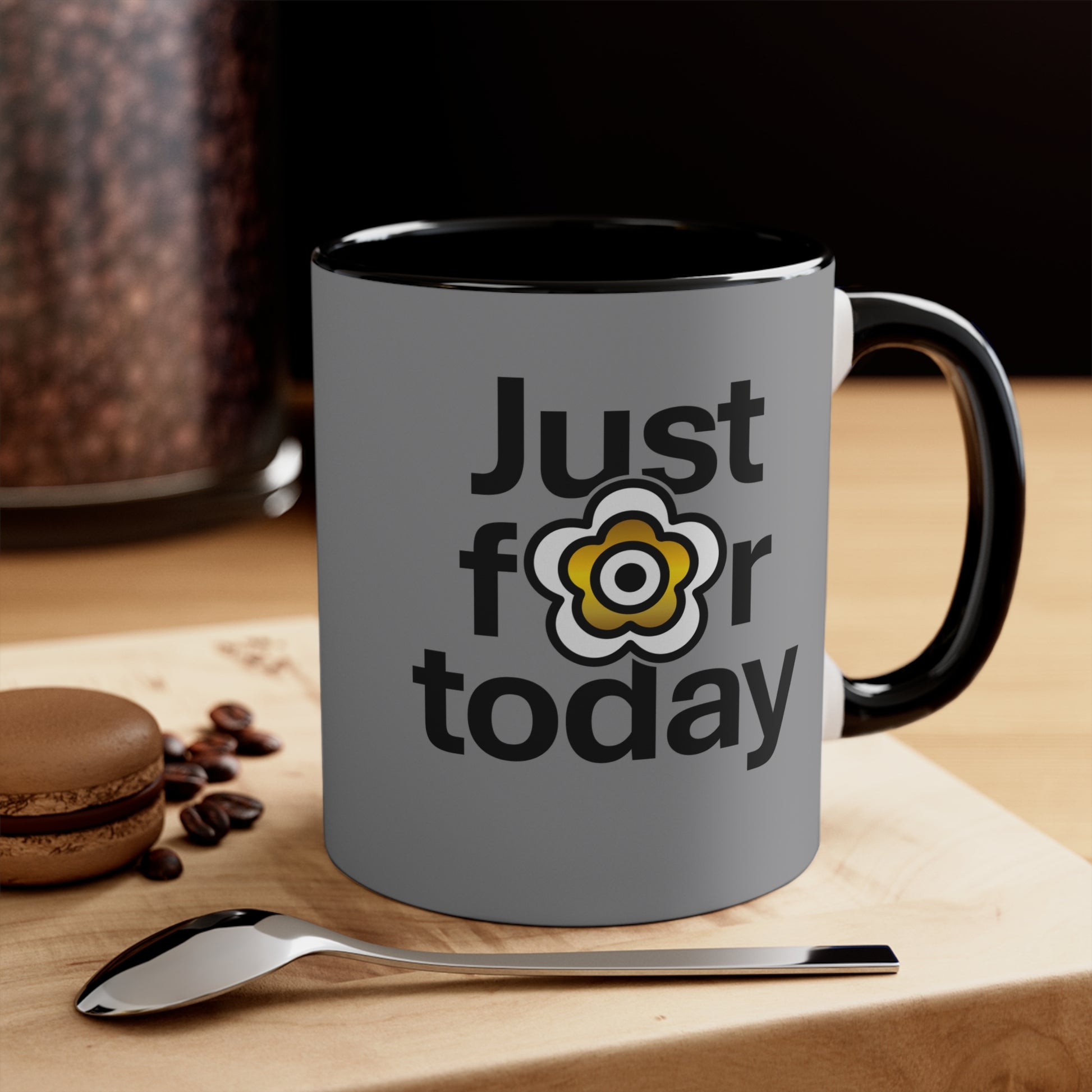 P🌺🌺P2Poppies Just for Today – Motivational Recovery Mug