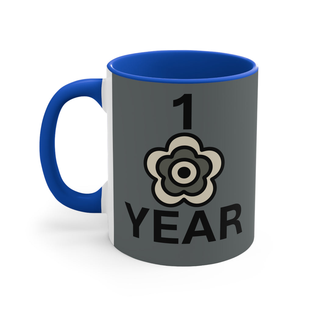 P🌺🌺P2Poppies 1 Year – Motivational Recovery Mug
