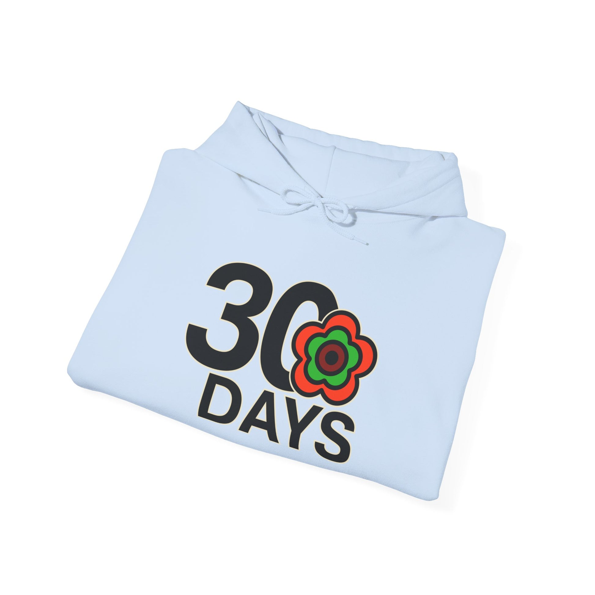 P🌺🌺P2Poppies 30 Days Sober Hoodie – Recovery Milestone Sweatshirt