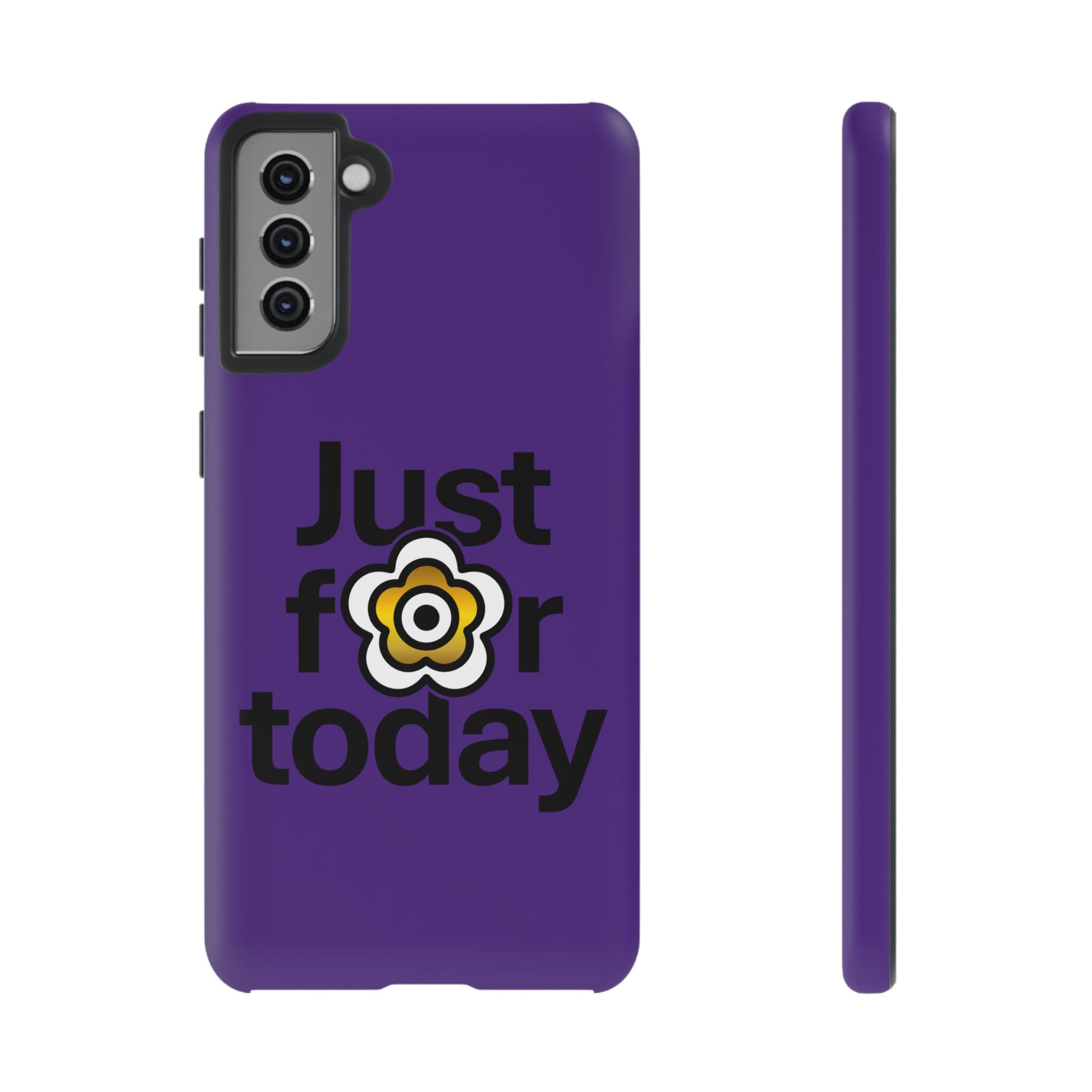 P🌺🌺P2Poppies Just for Today Samsung Phone Case – Inspirational Recovery Protection