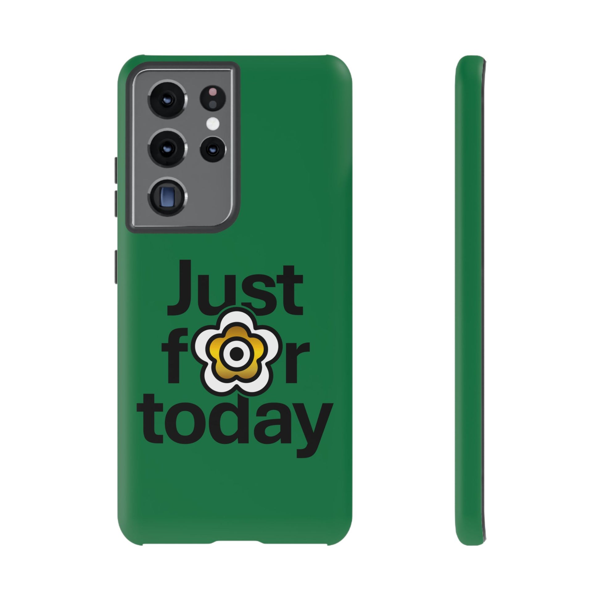 P🌺🌺P2Poppies Just for Today Samsung Phone Case – Inspirational Recovery Protection