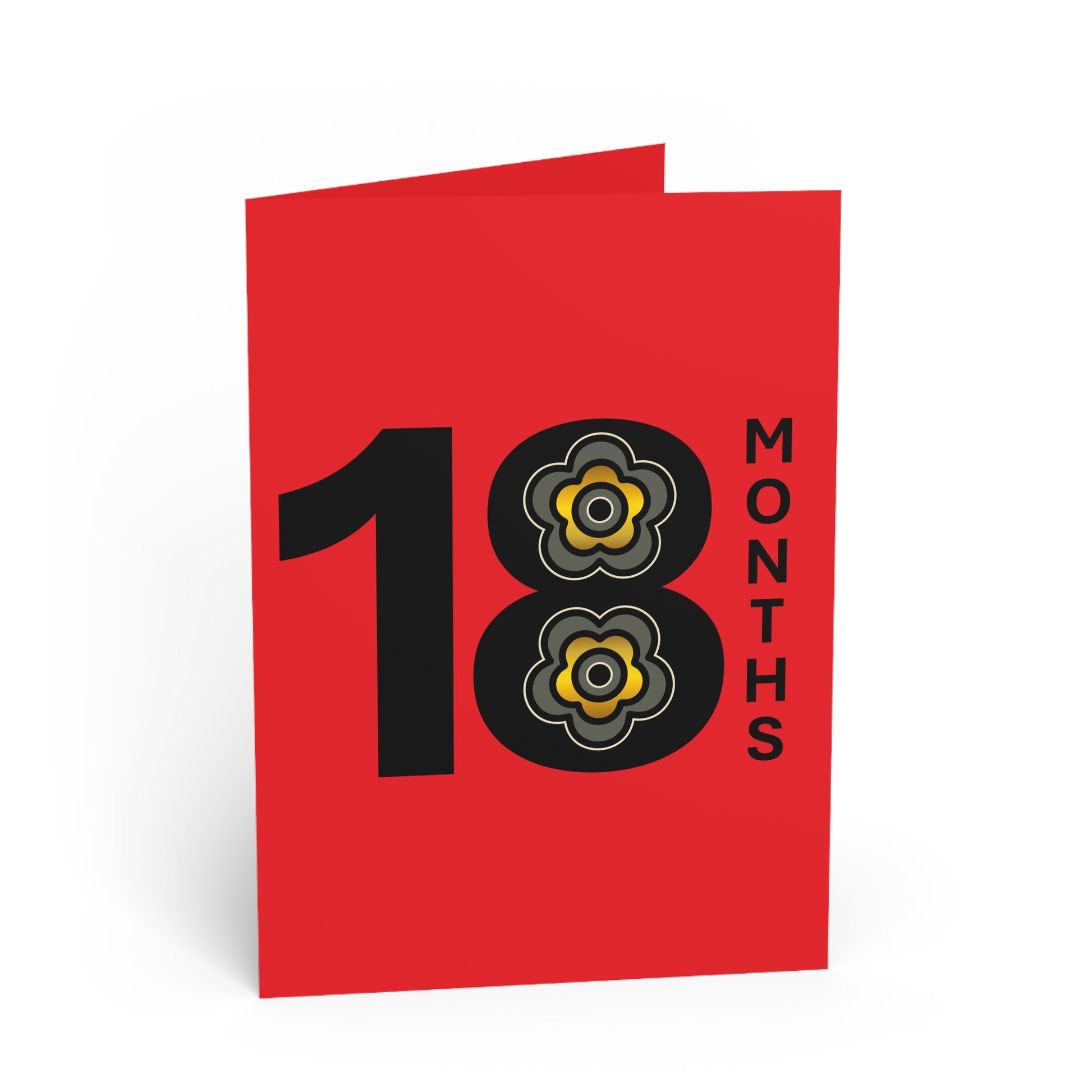 P🌺🌺P2Poppies 18 Months Milestone Greeting Card