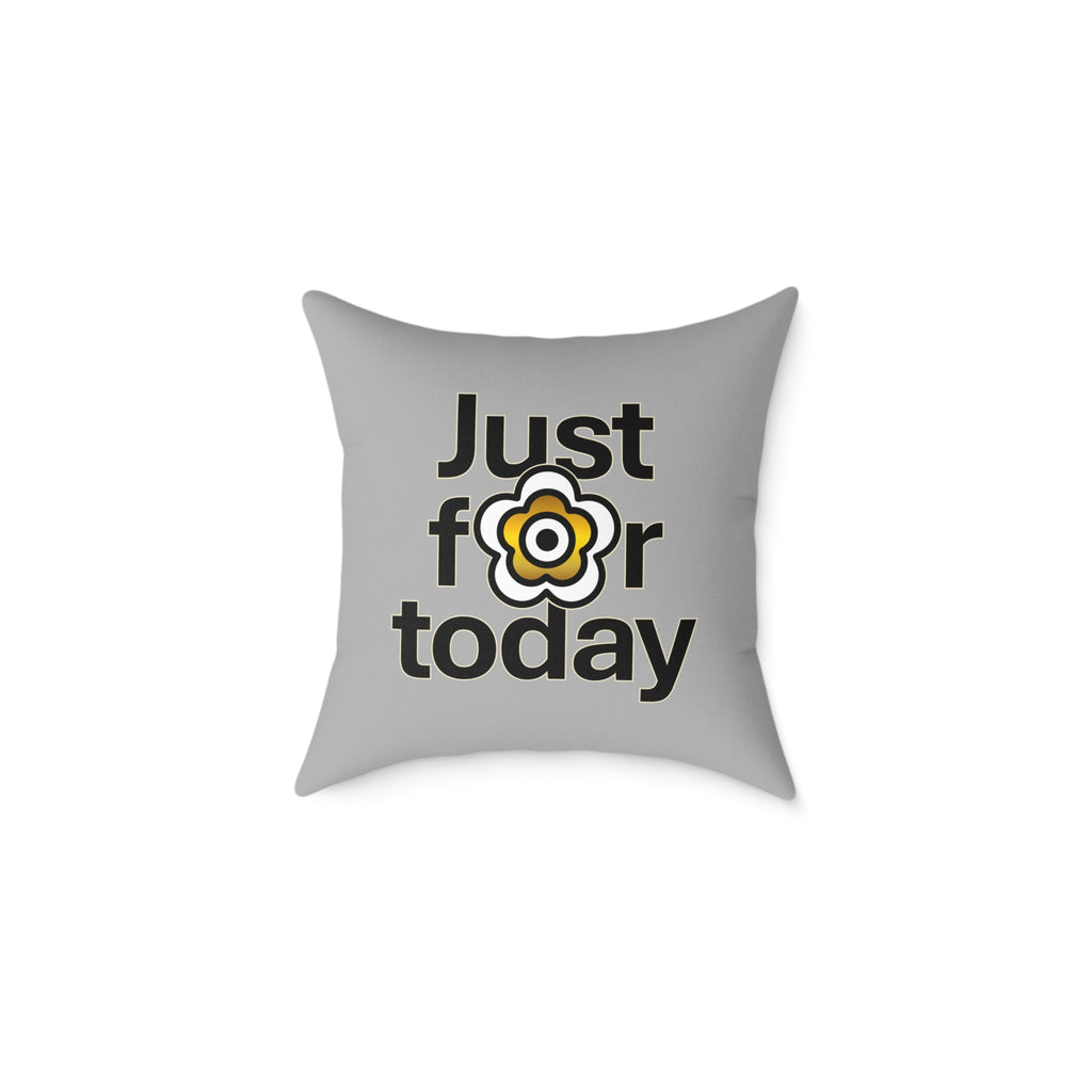 P🌺🌺P2Poppies Just for Today 18" x 18" Cushion – Recovery Inspiration Pillow