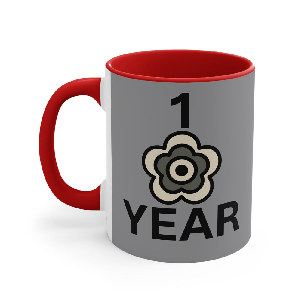P🌺🌺P2Poppies 1 Year – Motivational Recovery Mug