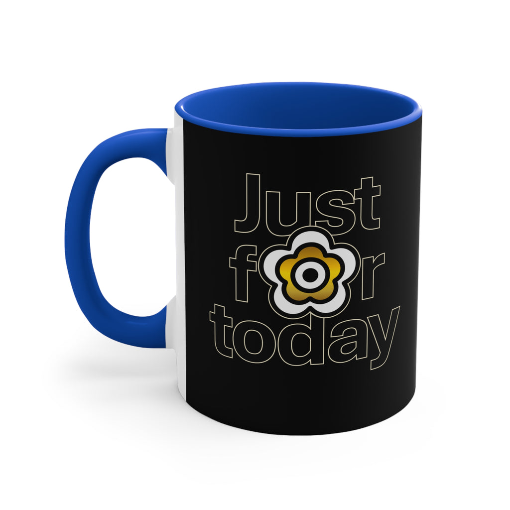 P🌺🌺P2Poppies Just for Today – Motivational Recovery Mug