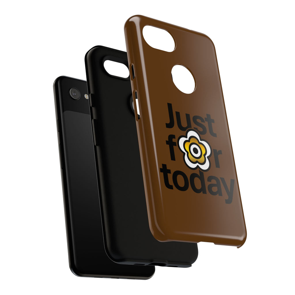 P🌺🌺P2Poppies Just for Today Google Phone Case – Inspirational Recovery Protection