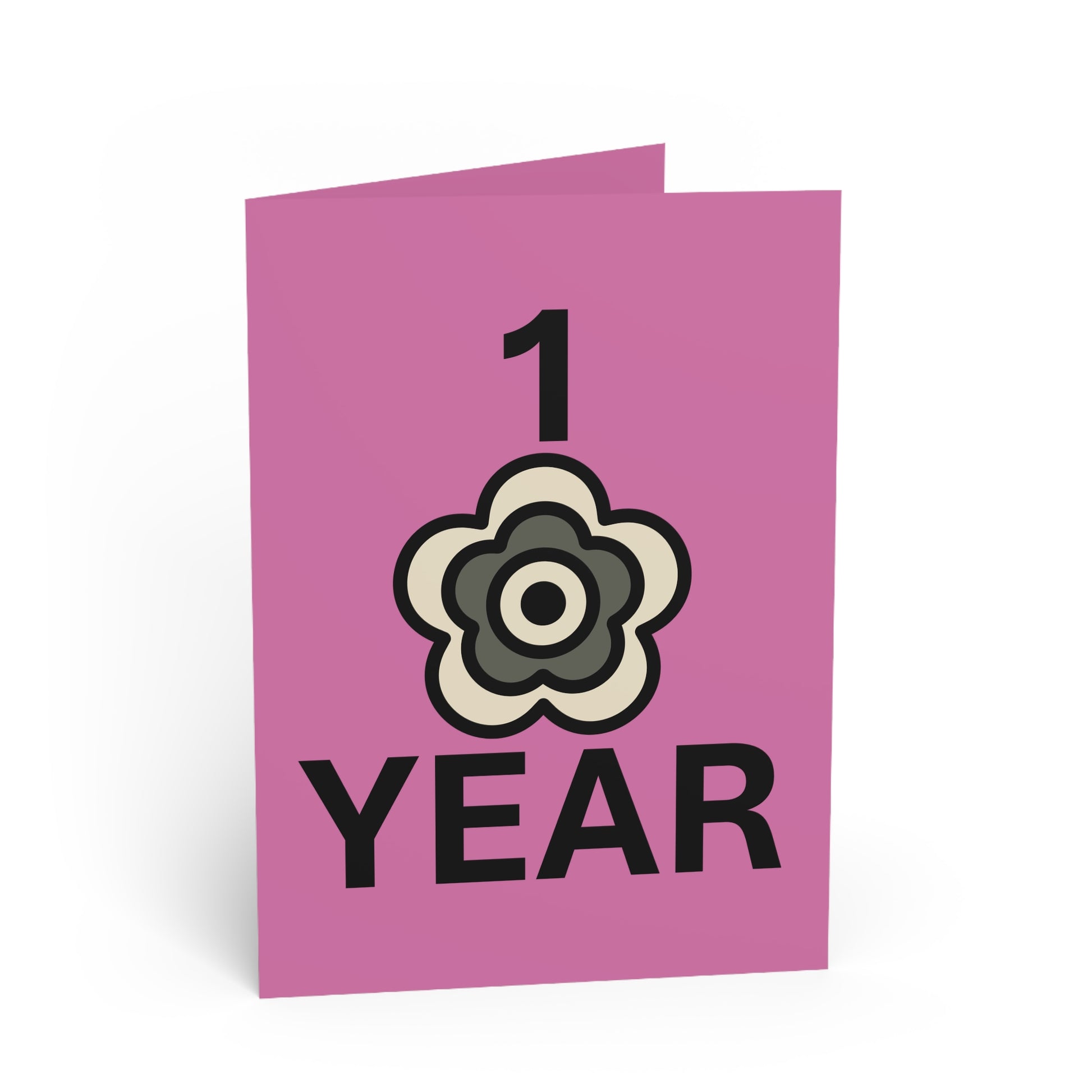 P🌺🌺P2Poppies 1 Year Milestone Greeting Card