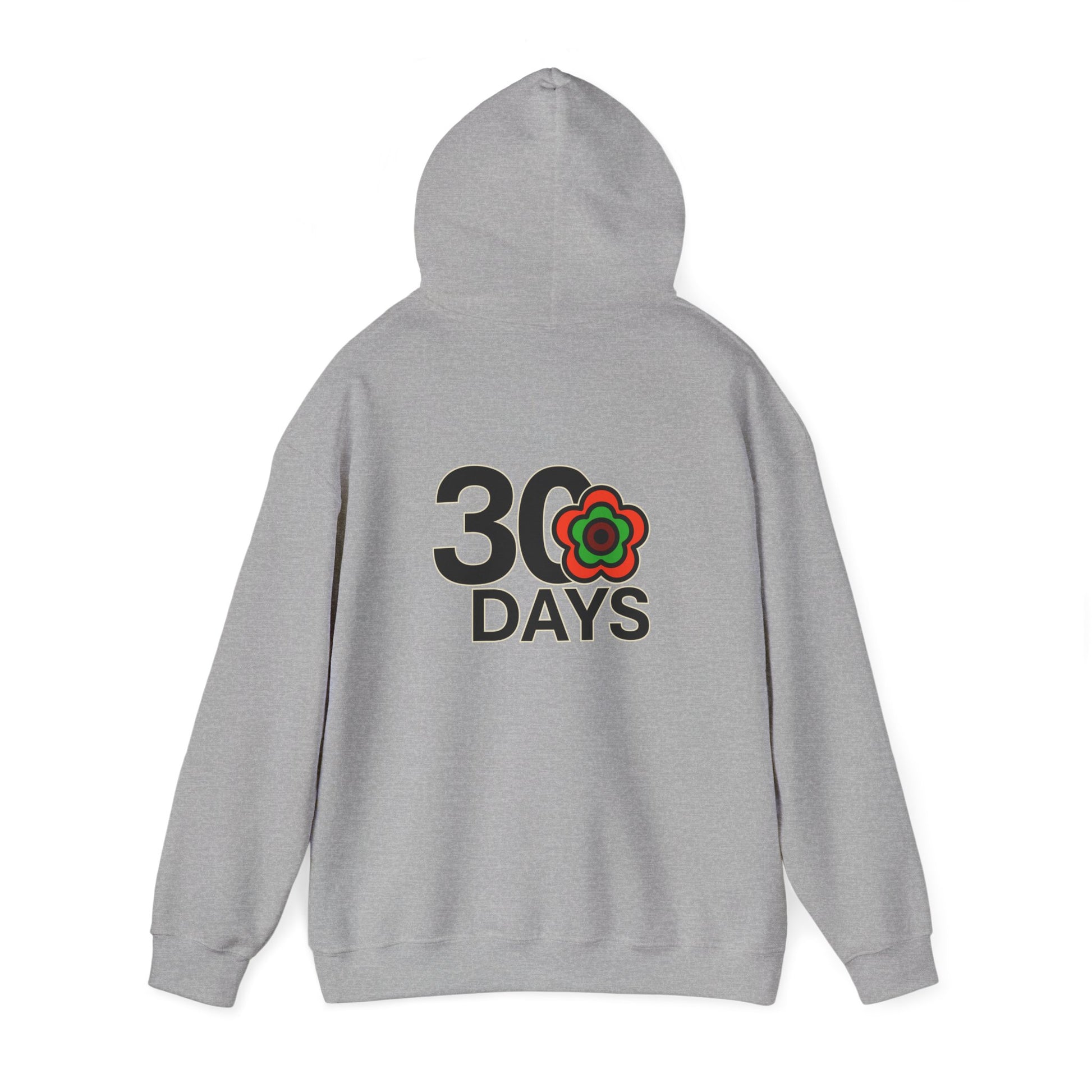 P🌺🌺P2Poppies 30 Days Sober Hoodie – Recovery Milestone Sweatshirt