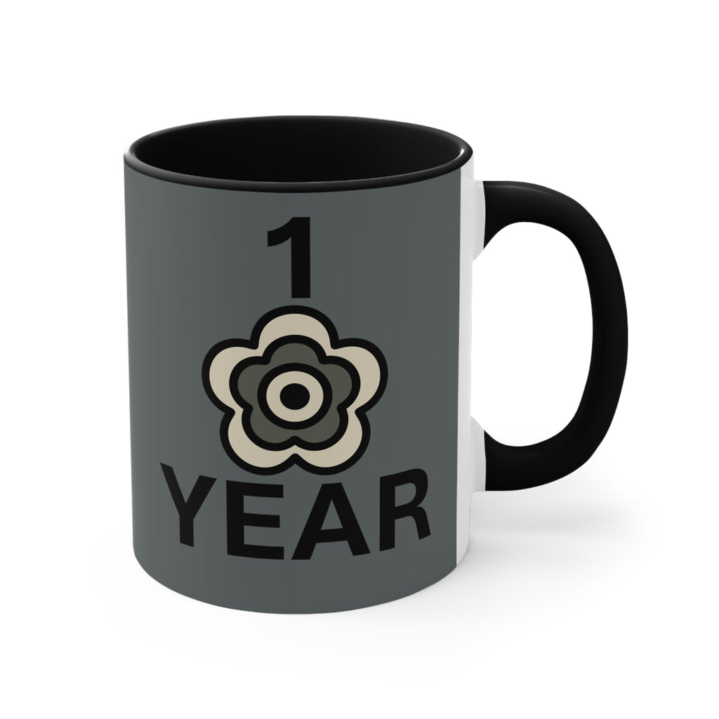 P🌺🌺P2Poppies 1 Year – Motivational Recovery Mug