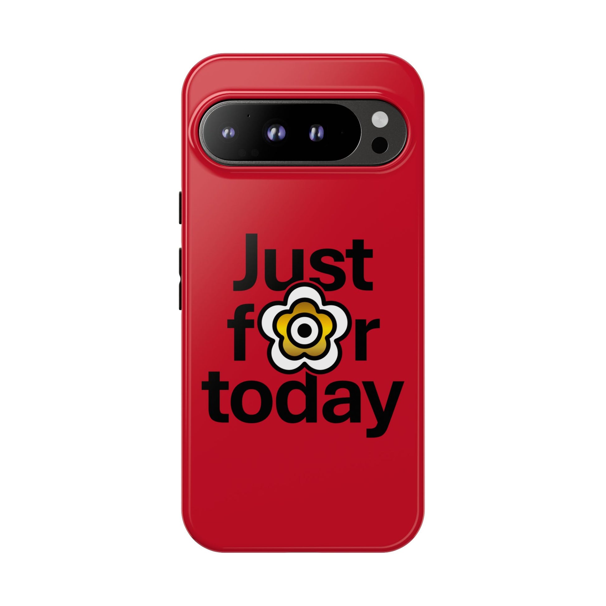 P🌺🌺P2Poppies Just for Today Google Phone Case – Inspirational Recovery Protection