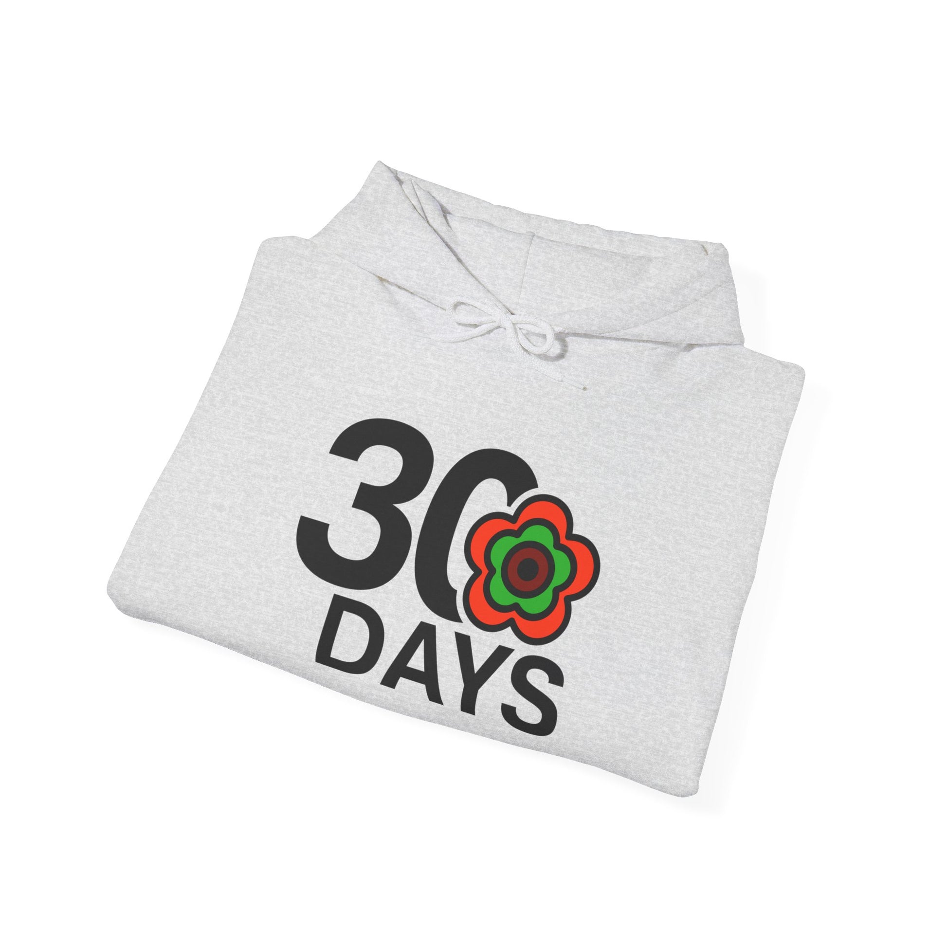 P🌺🌺P2Poppies 30 Days Sober Hoodie – Recovery Milestone Sweatshirt