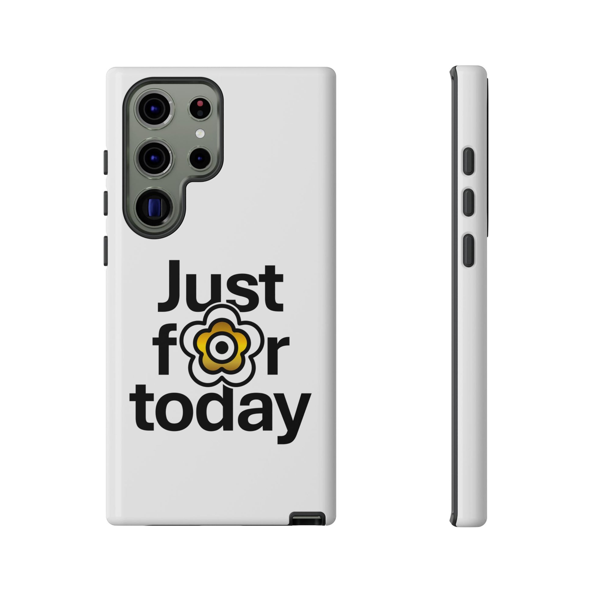 P🌺🌺P2Poppies Just for Today Samsung Phone Case – Inspirational Recovery Protection