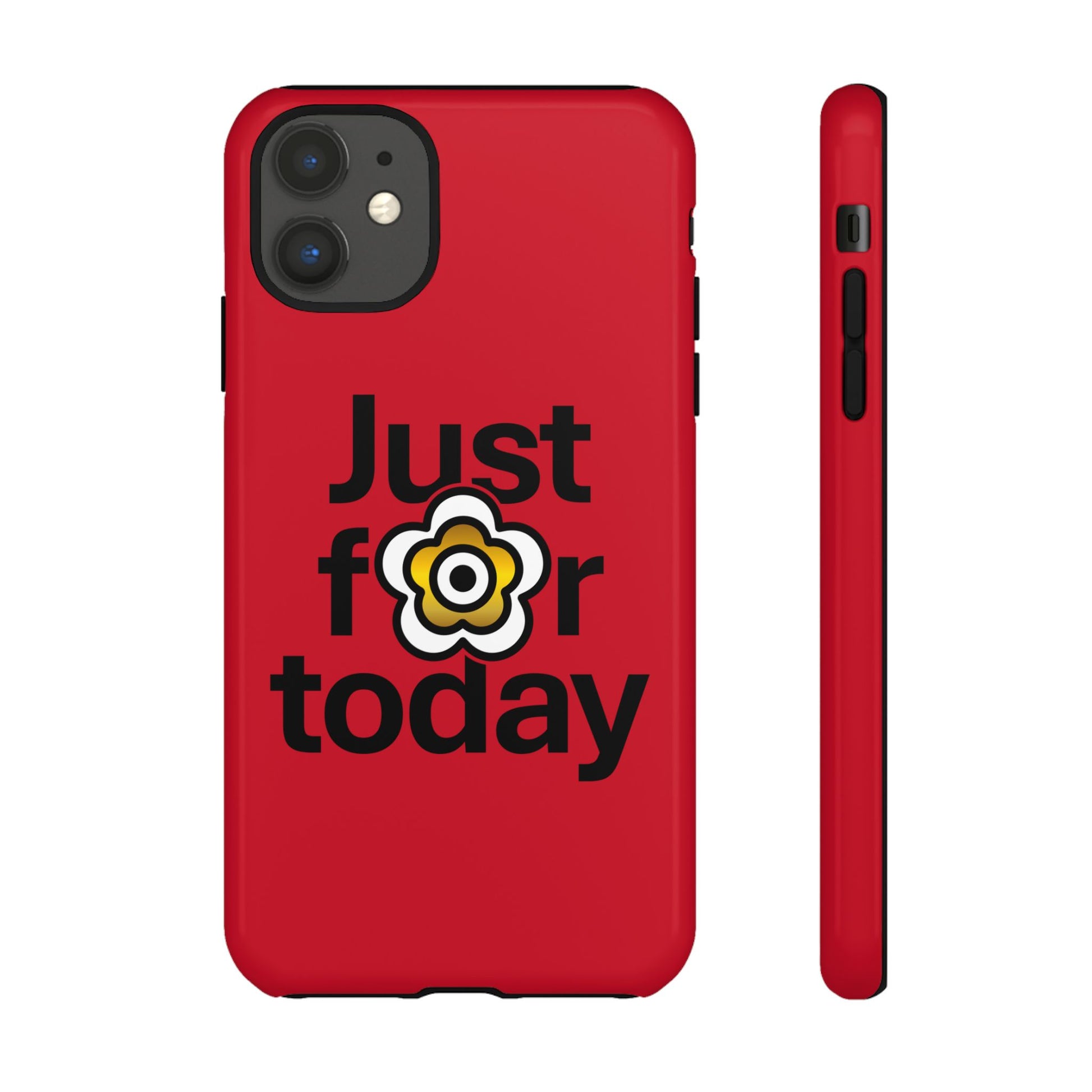 P🌺🌺P2Poppies Just for Today i-Phone Case – Inspirational Recovery Protection