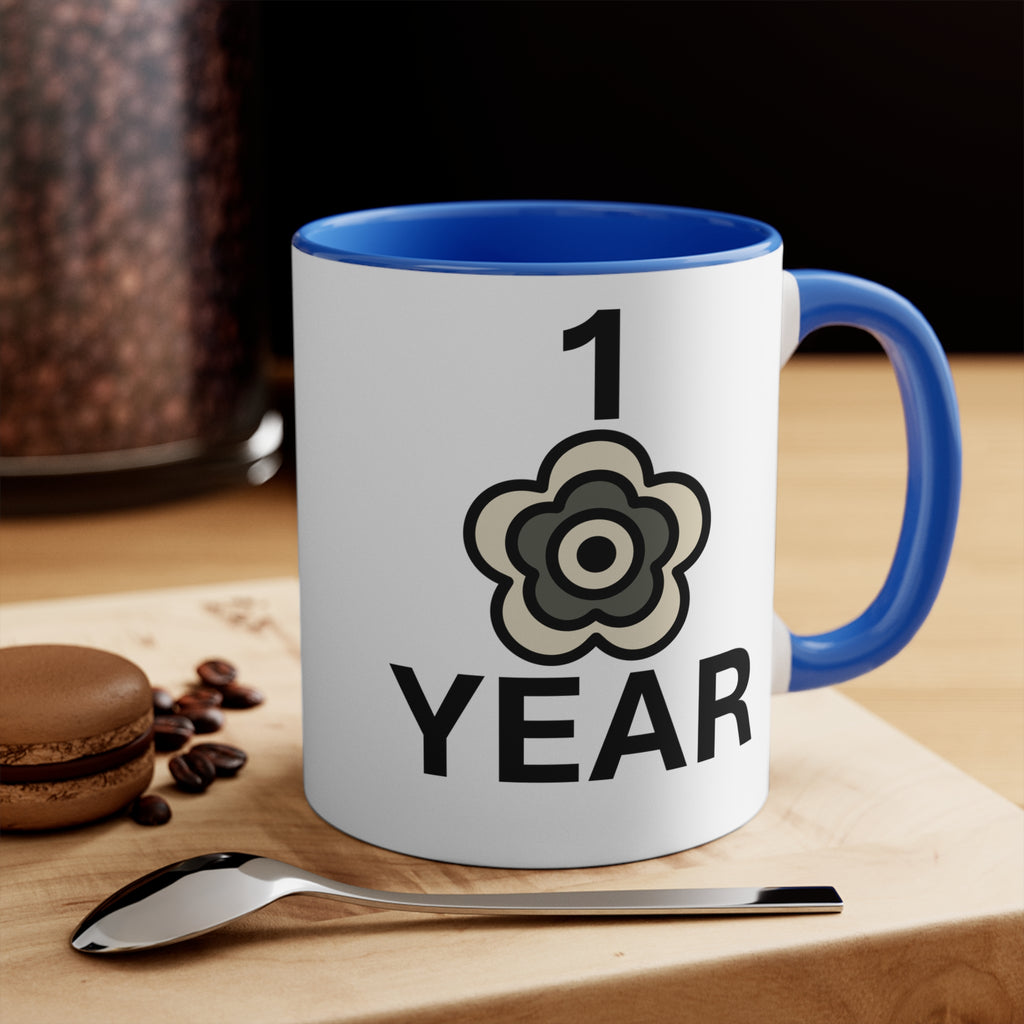 P🌺🌺P2Poppies 1 Year – Motivational Recovery Mug