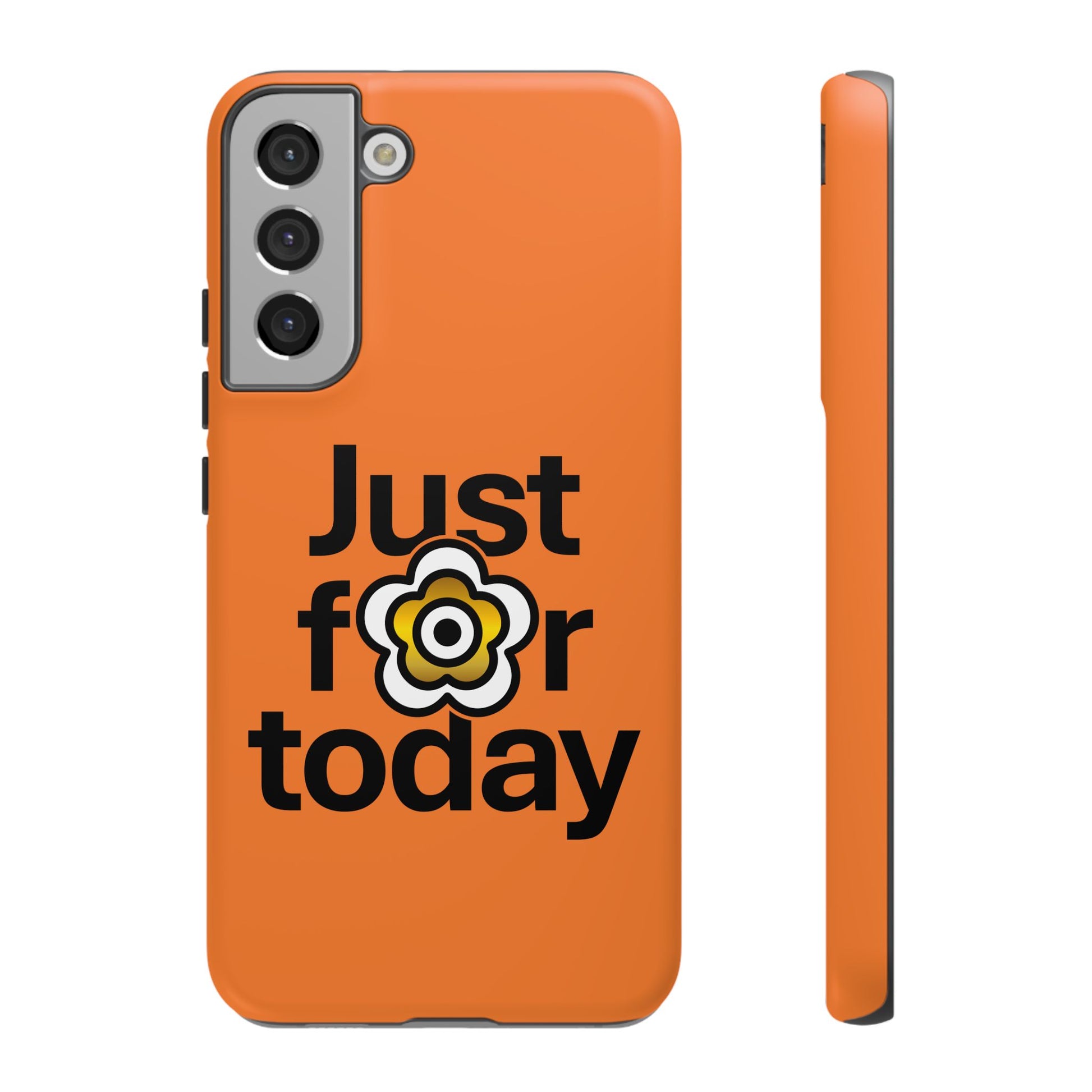 P🌺🌺P2Poppies Just for Today Samsung Phone Case – Inspirational Recovery Protection