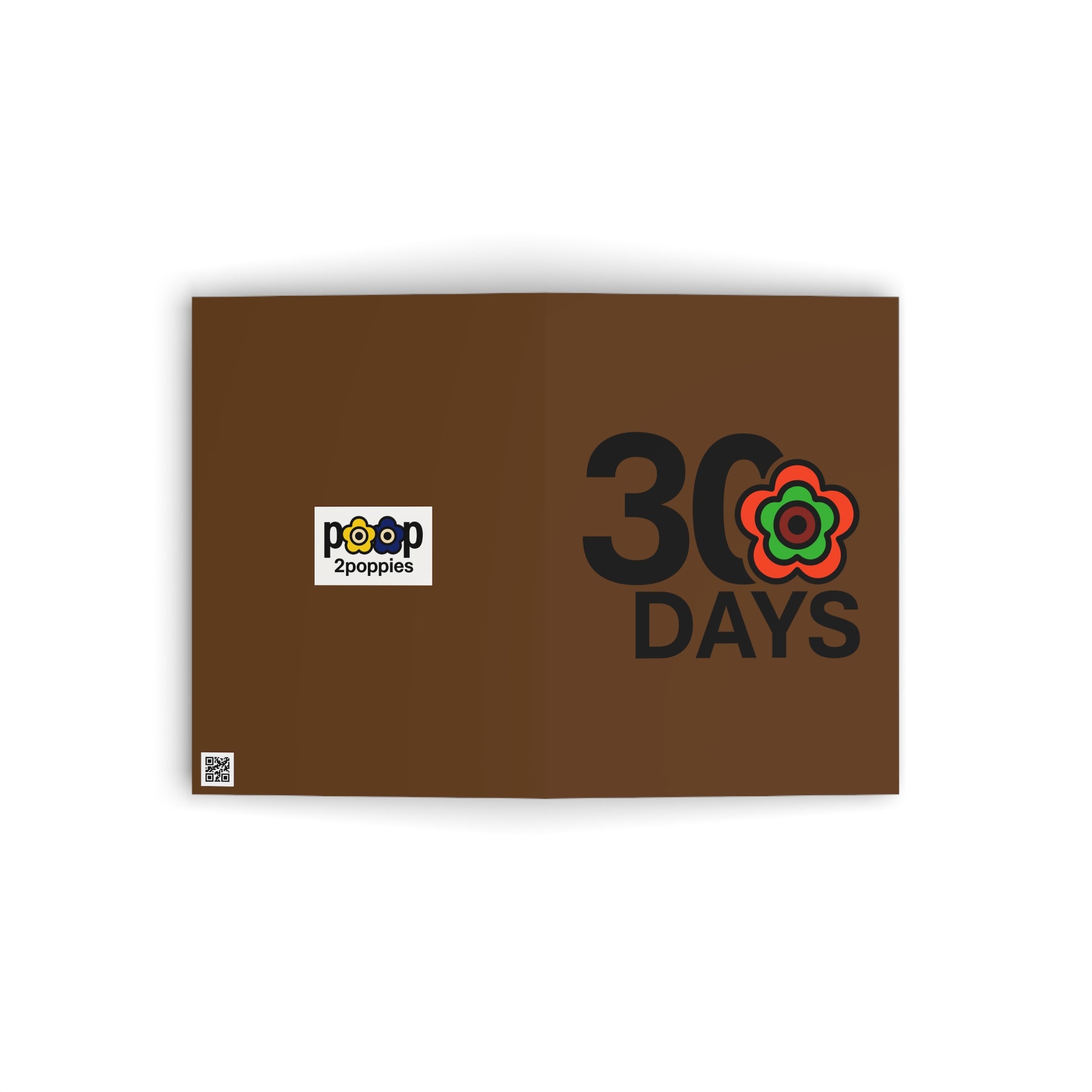 P🌺🌺P2Poppies 30 Days Milestone Greeting Card