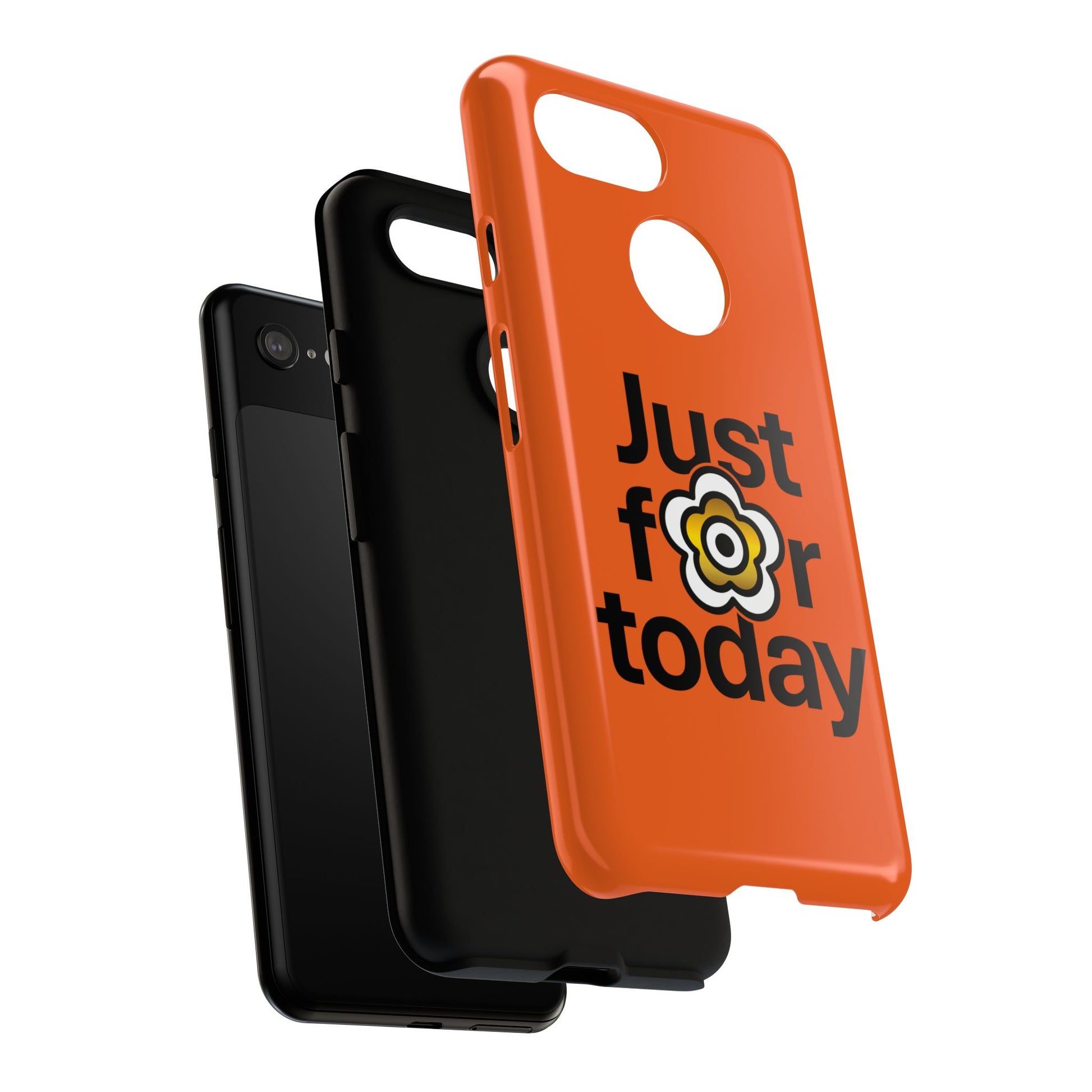 P🌺🌺P2Poppies Just for Today Google Phone Case – Inspirational Recovery Protection