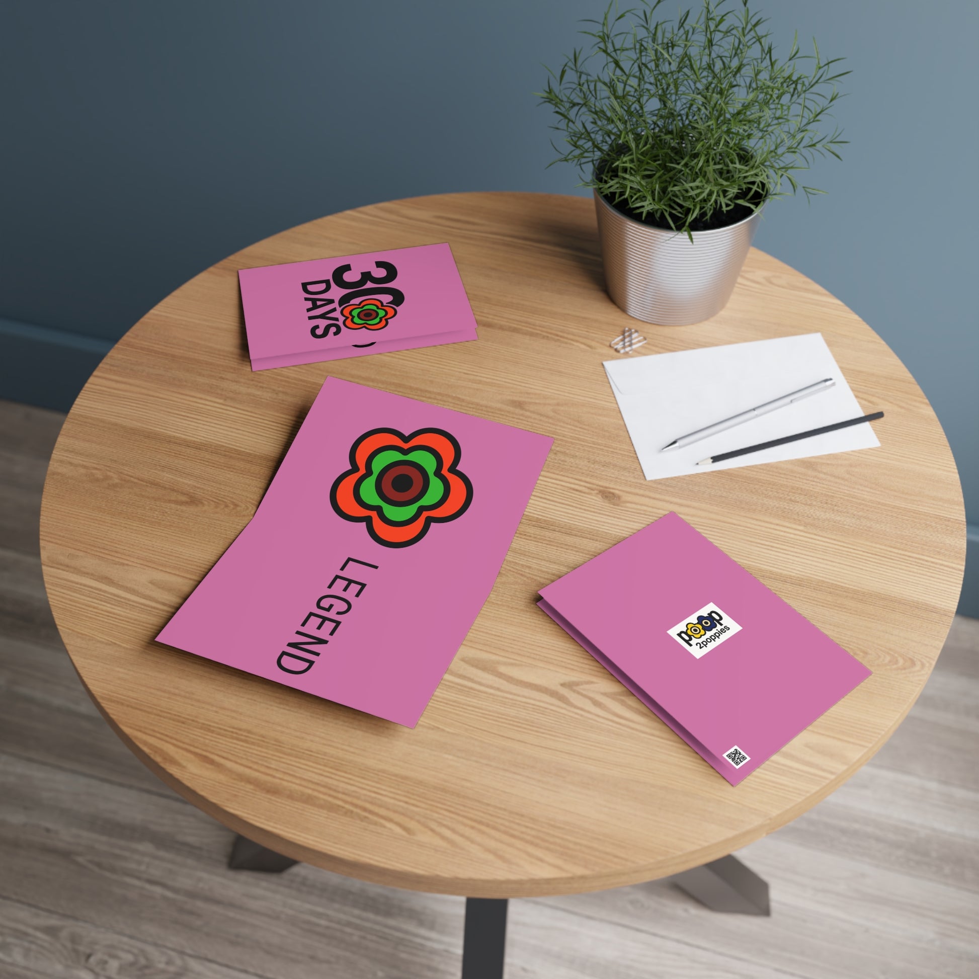 P🌺🌺P2Poppies 30 Days Milestone Greeting Card