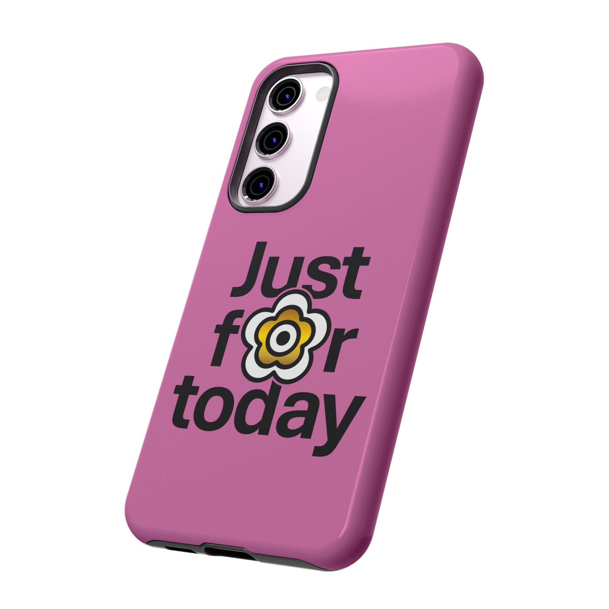 P🌺🌺P2Poppies Just for Today Samsung Phone Case – Inspirational Recovery Protection