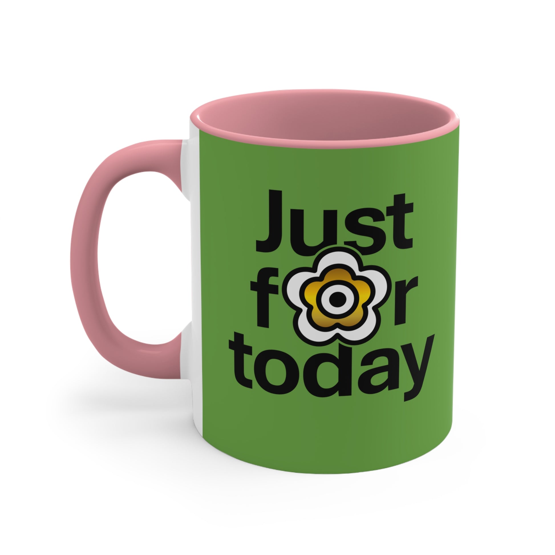 P🌺🌺P2Poppies Just for Today – Motivational Recovery Mug