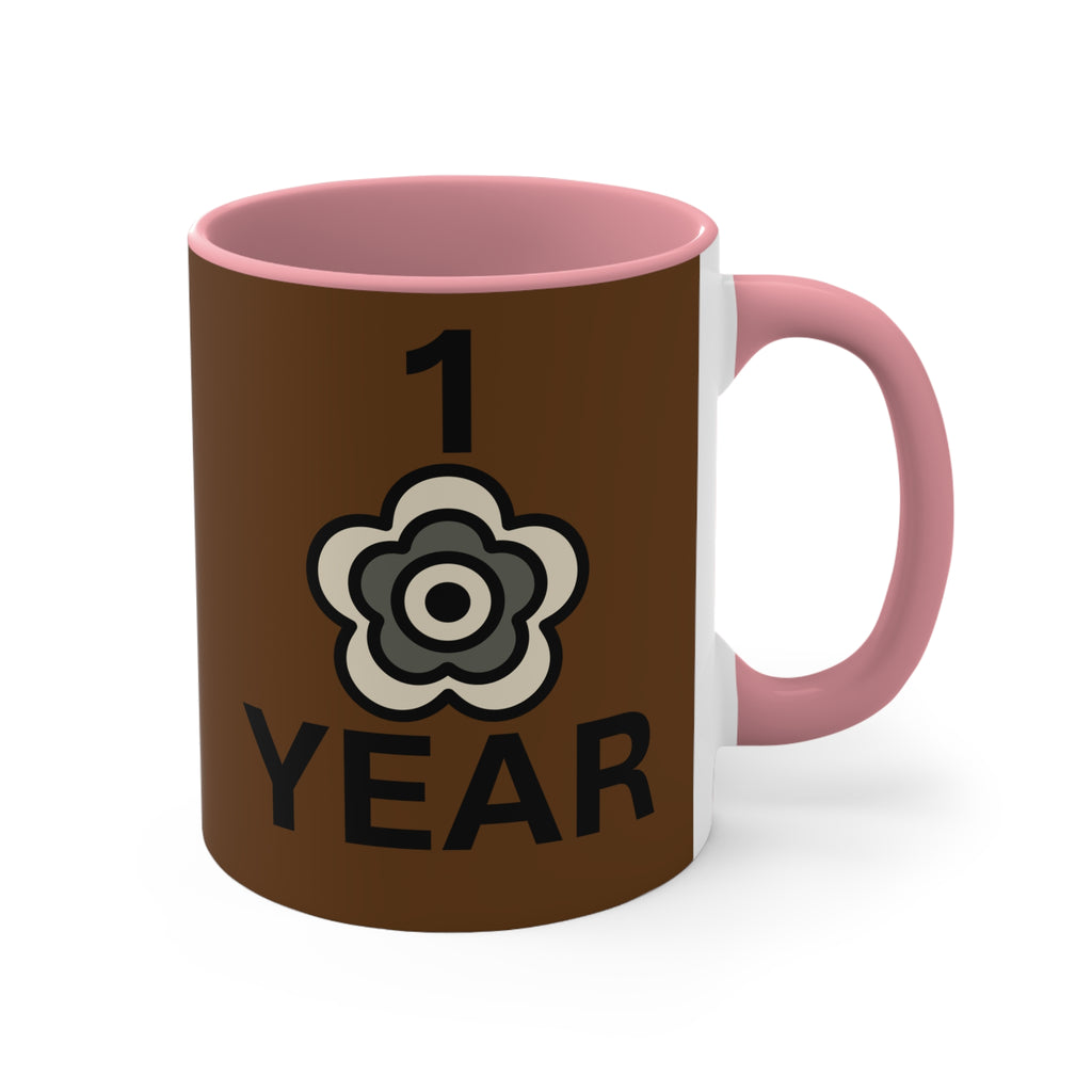 P🌺🌺P2Poppies 1 Year – Motivational Recovery Mug