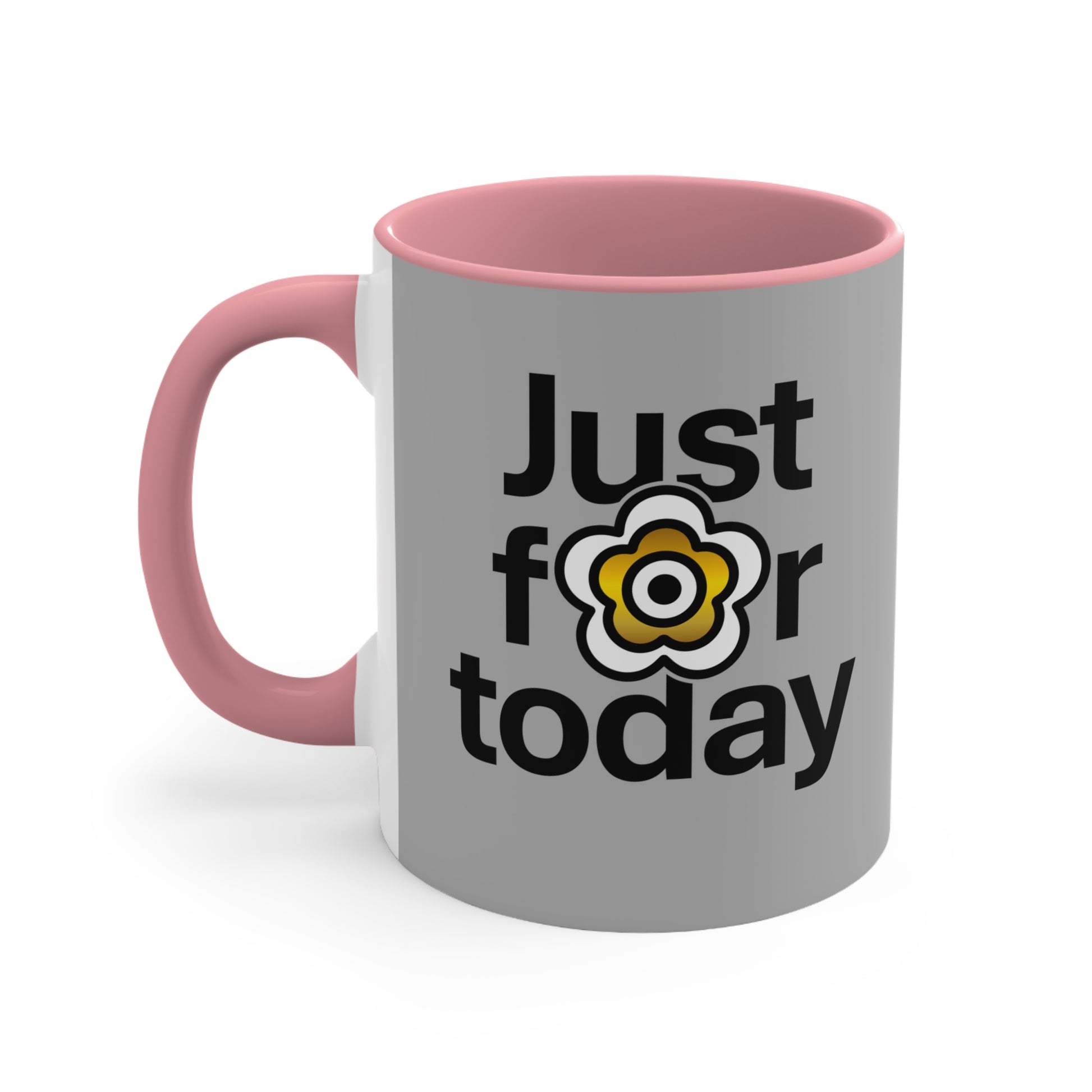 P🌺🌺P2Poppies Just for Today – Motivational Recovery Mug