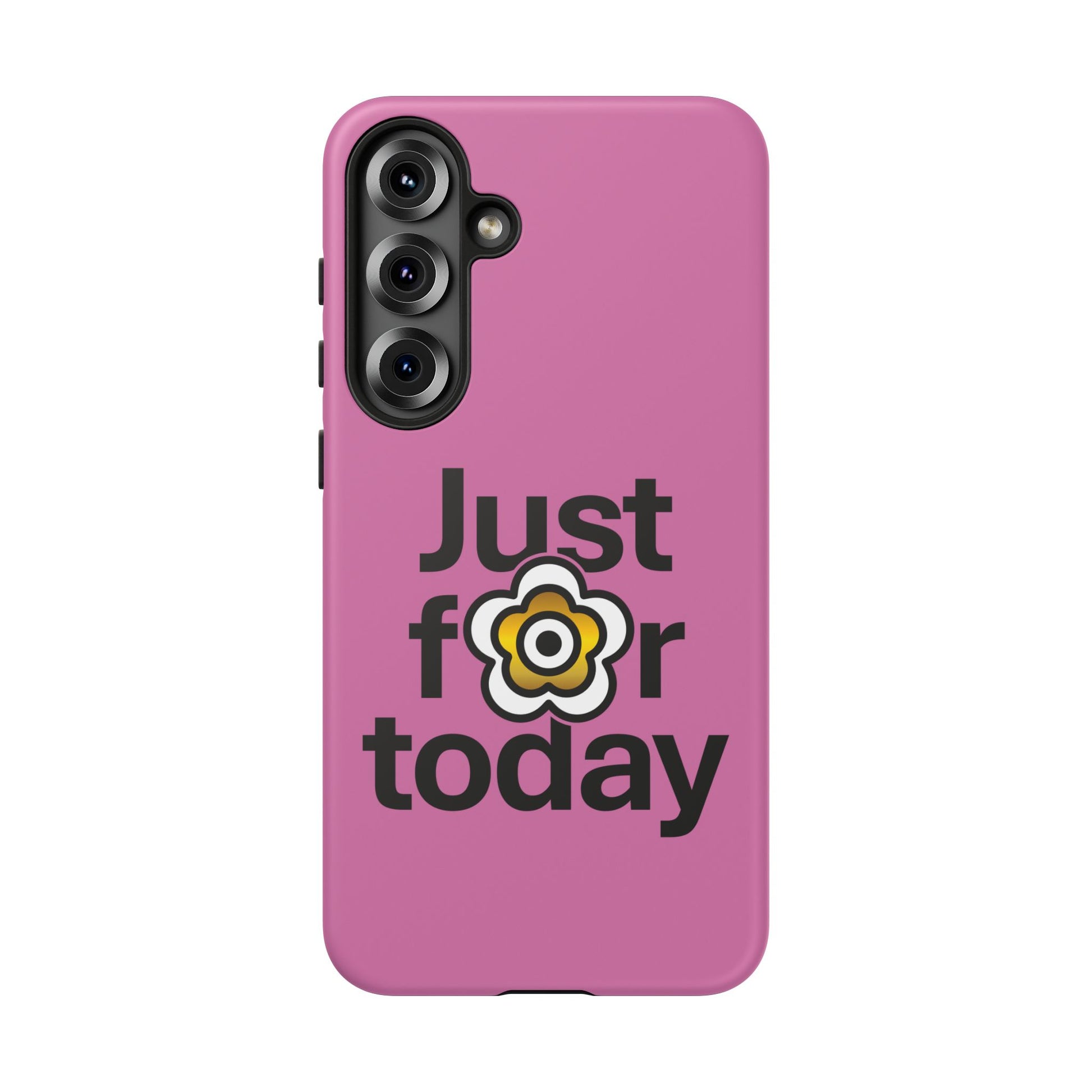 P🌺🌺P2Poppies Just for Today Samsung Phone Case – Inspirational Recovery Protection