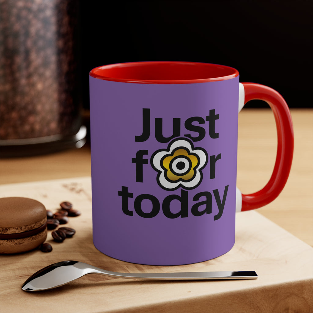 P🌺🌺P2Poppies Just for Today – Motivational Recovery Mug