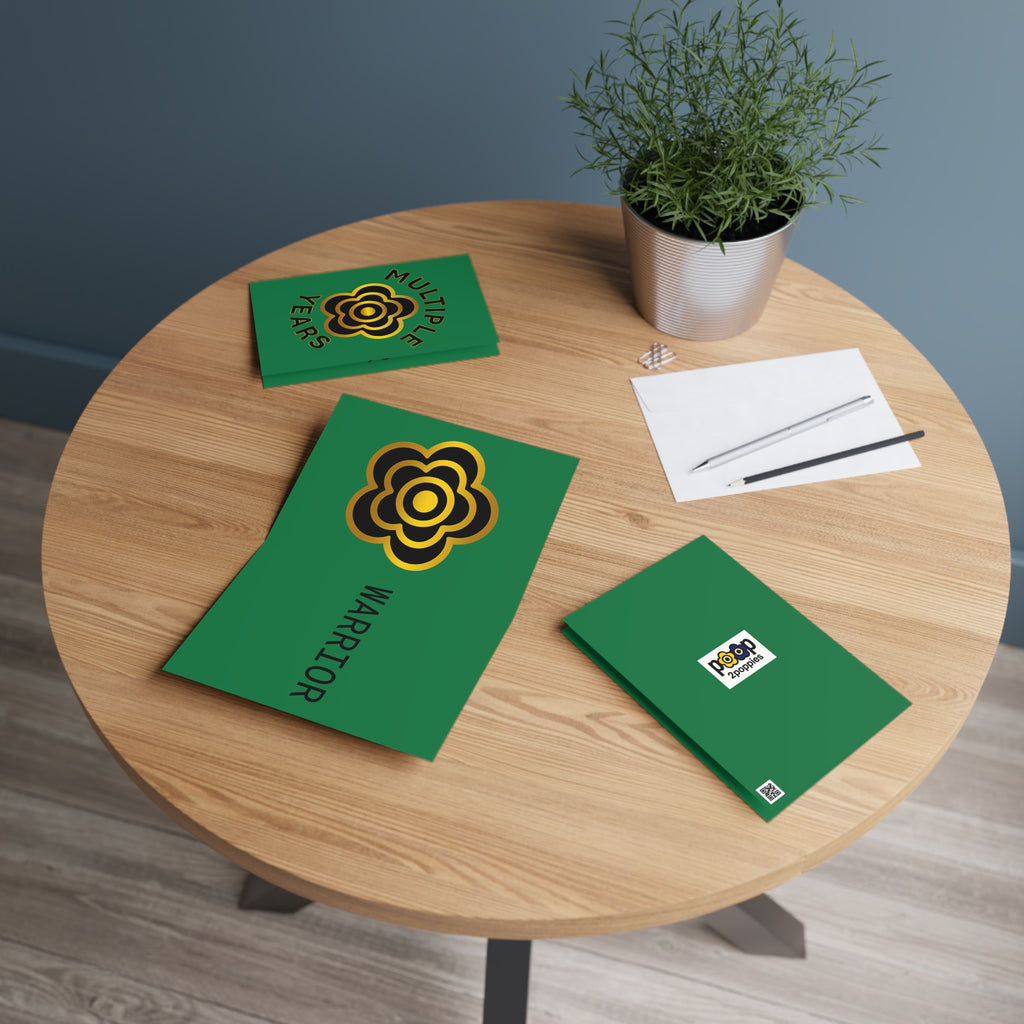 P🌺🌺P2Poppies Multiple Years Milestone Greeting Card