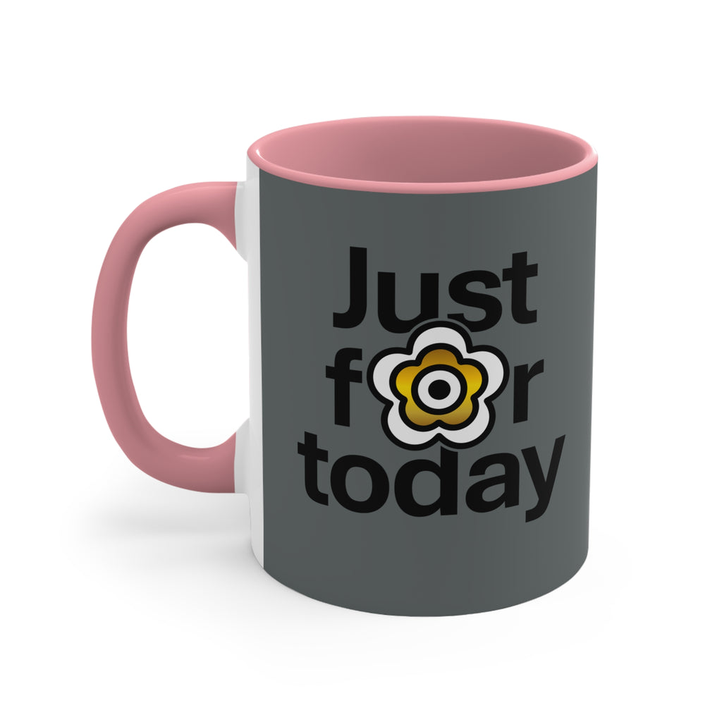 P🌺🌺P2Poppies Just for Today – Motivational Recovery Mug