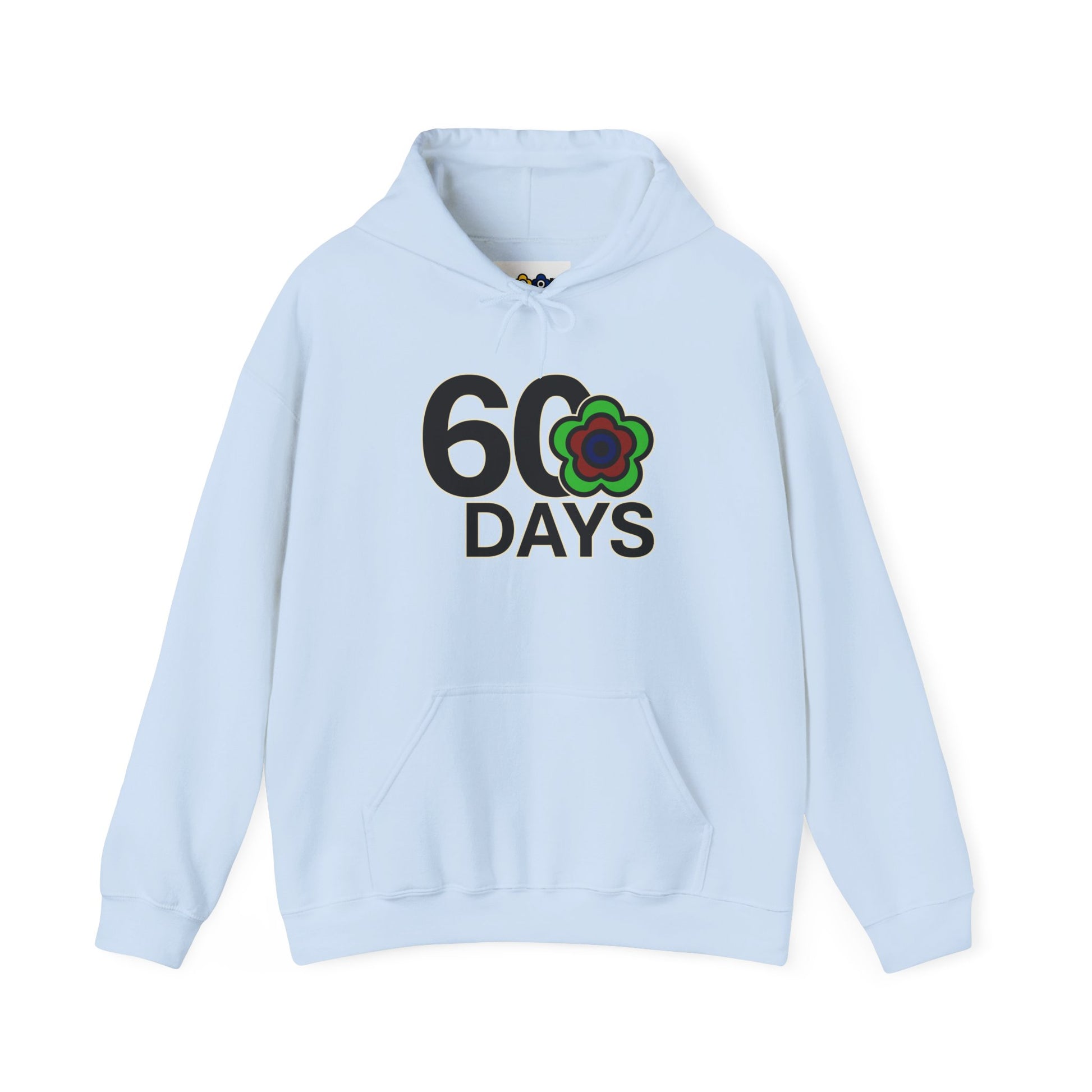 P🌺🌺P2Poppies 60 Days Sober Hoodie – Recovery Milestone Sweatshirt