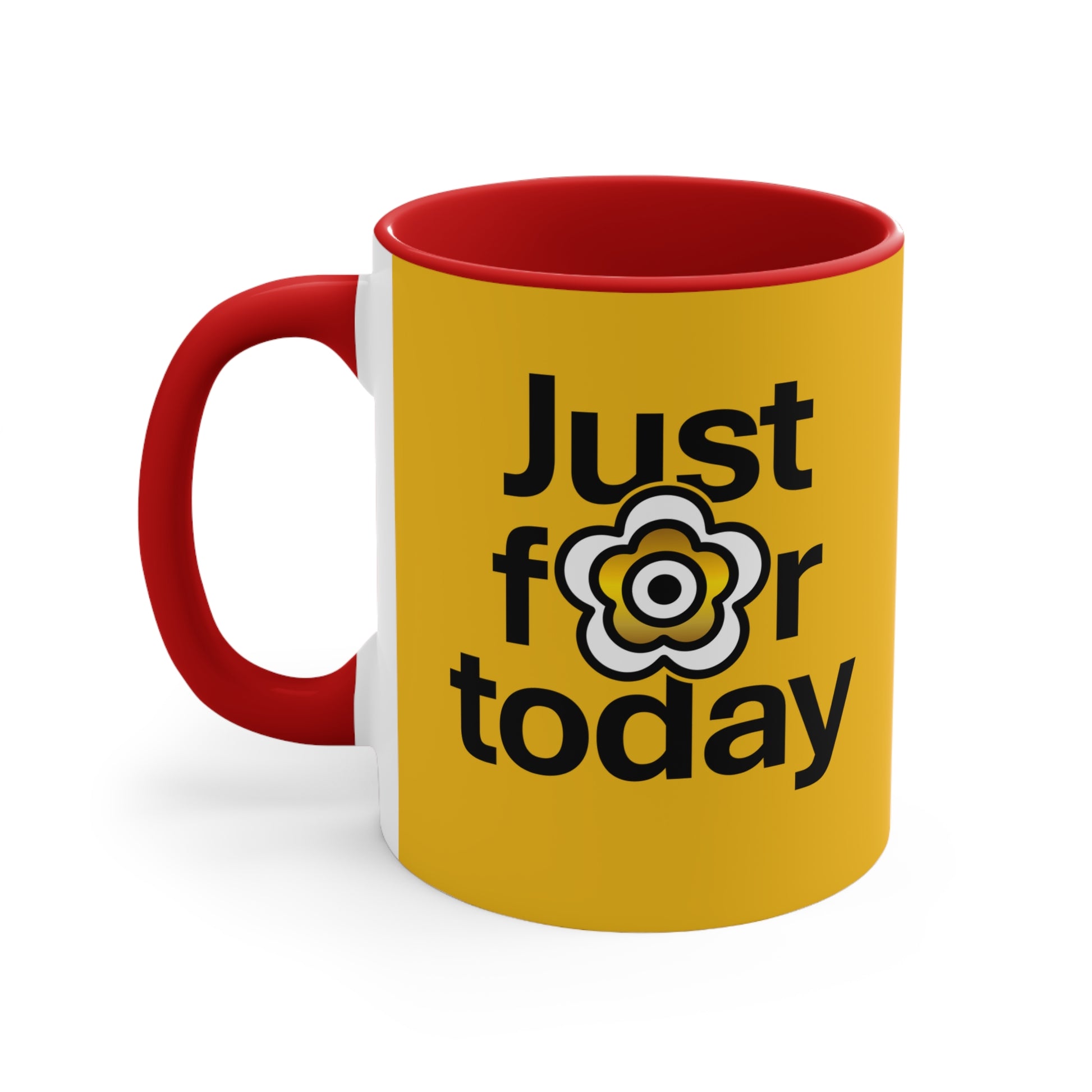 P🌺🌺P2Poppies Just for Today – Motivational Recovery Mug