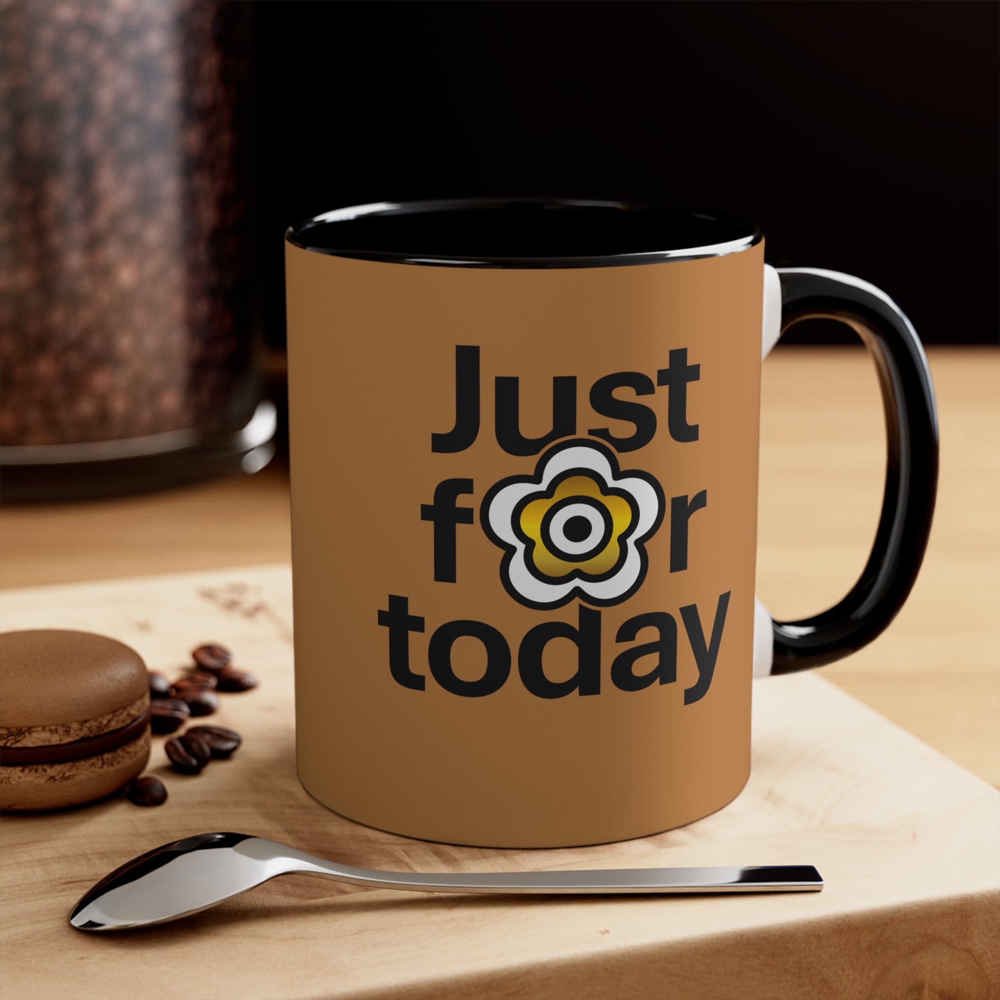 P🌺🌺P2Poppies Just for Today – Motivational Recovery Mug