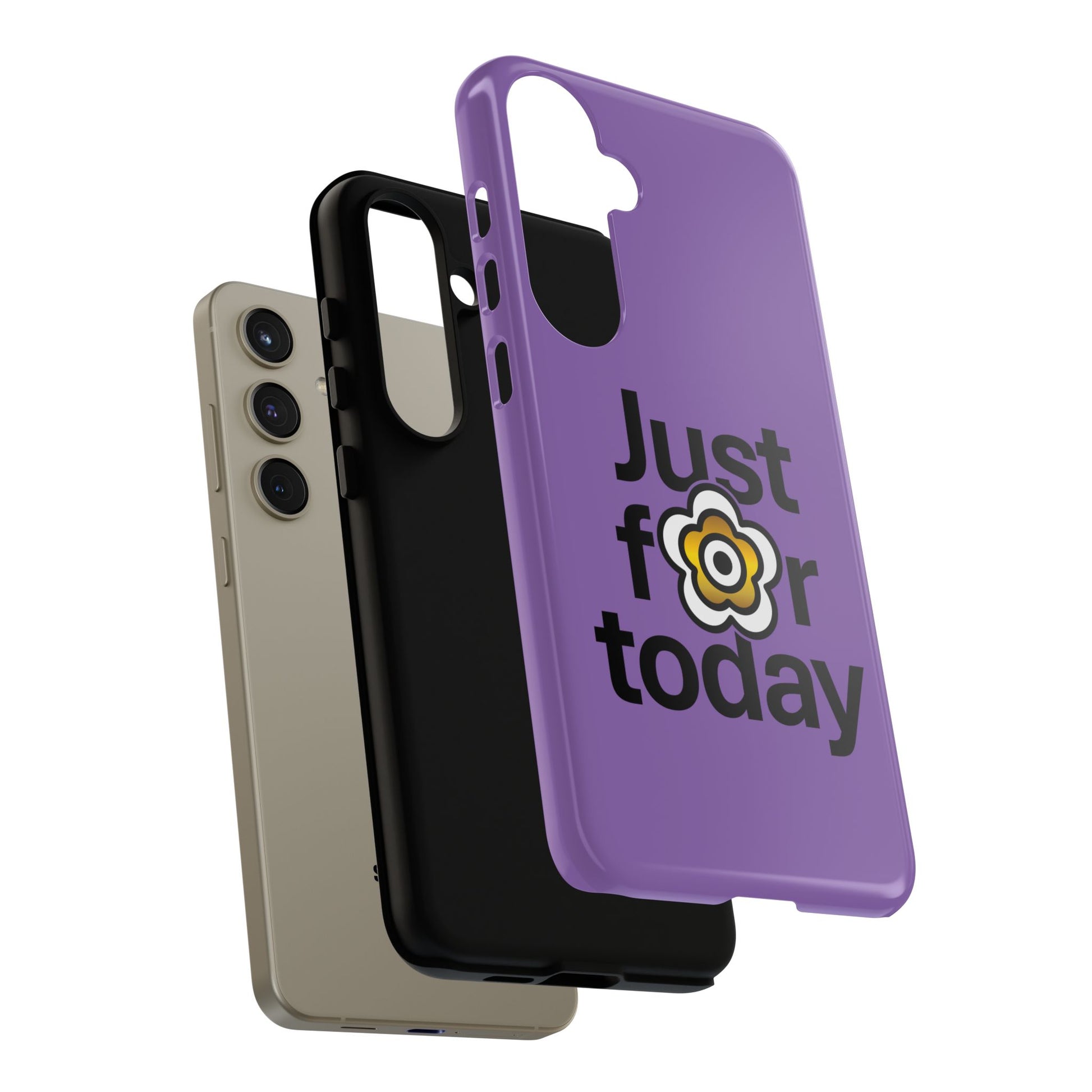 P🌺🌺P2Poppies Just for Today Samsung Phone Case – Inspirational Recovery Protection