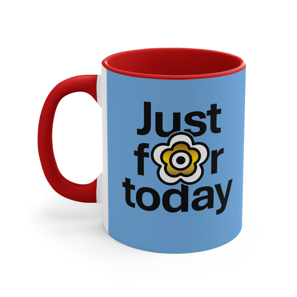 P🌺🌺P2Poppies Just for Today – Motivational Recovery Mug