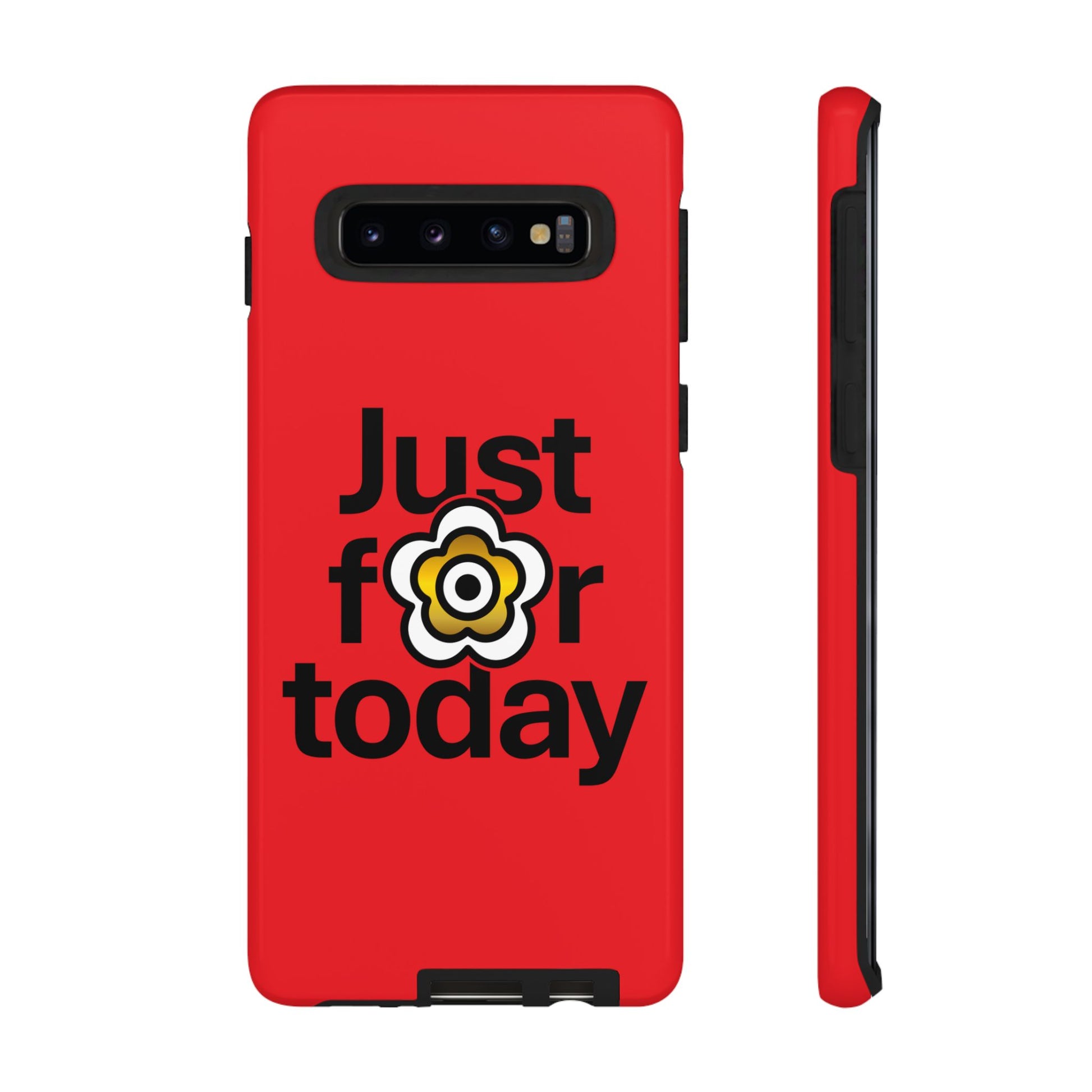 P🌺🌺P2Poppies Just for Today Samsung Phone Case – Inspirational Recovery Protection