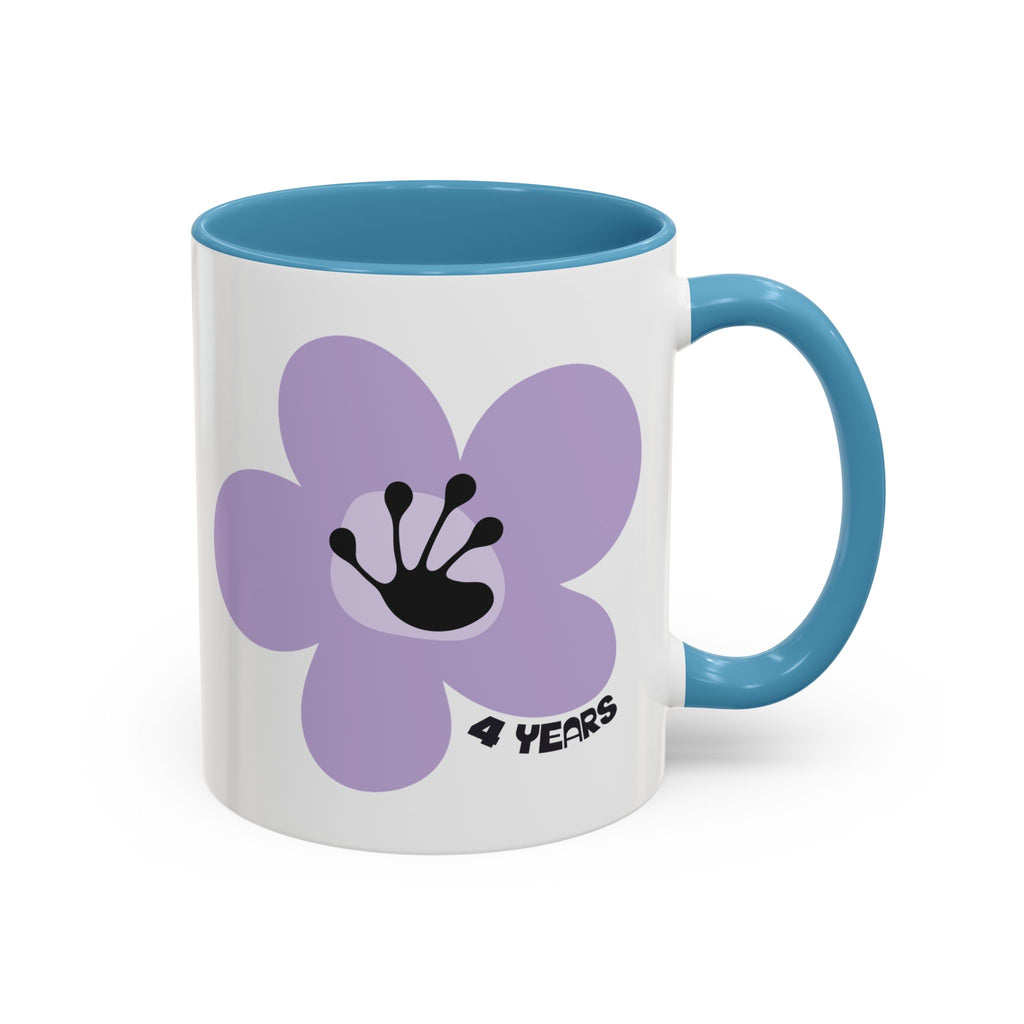 4 Year Recovery Milestone Mug | Recovery Gift | Coffee Cup | Poop2Poppies™