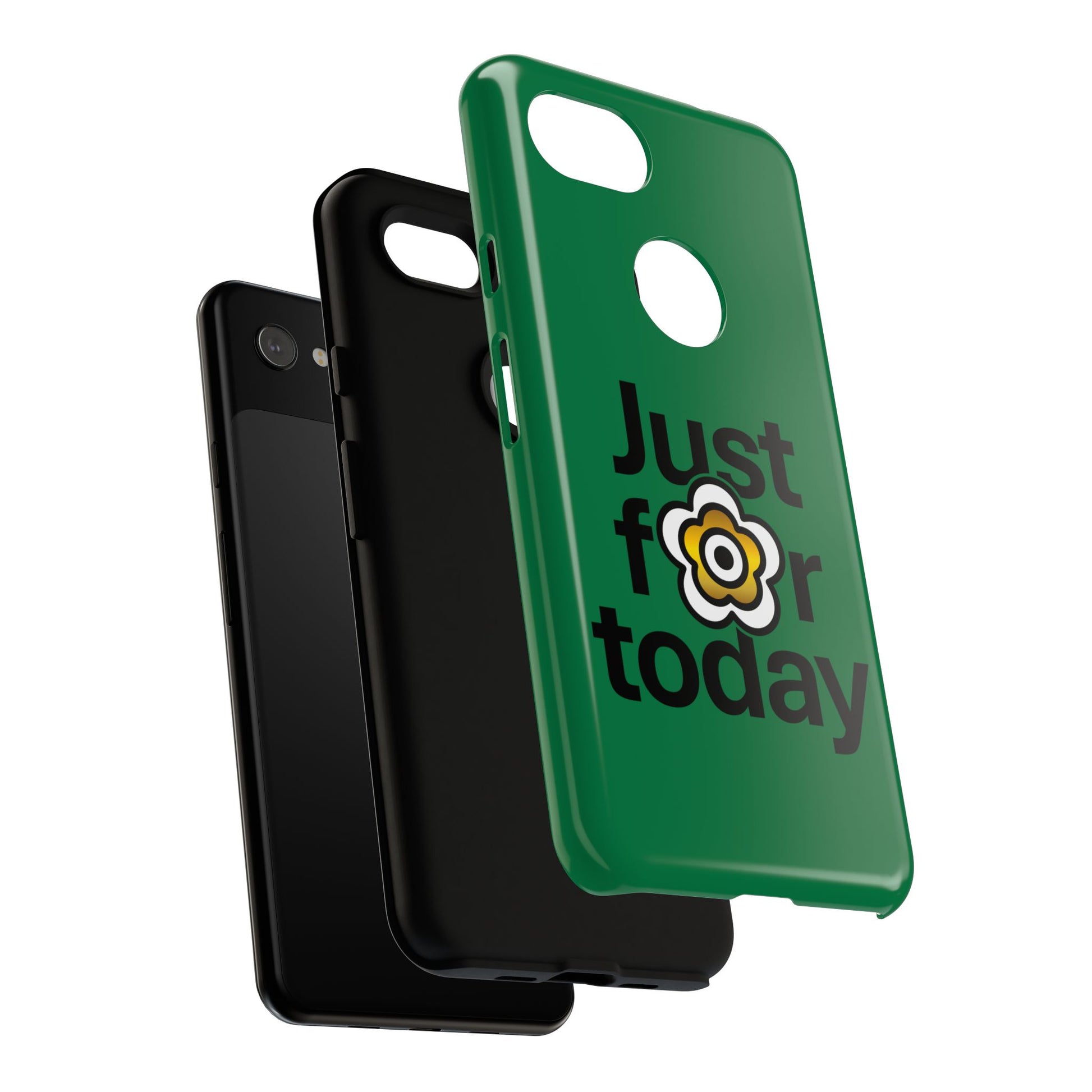 P🌺🌺P2Poppies Just for Today Google Phone Case – Inspirational Recovery Protection