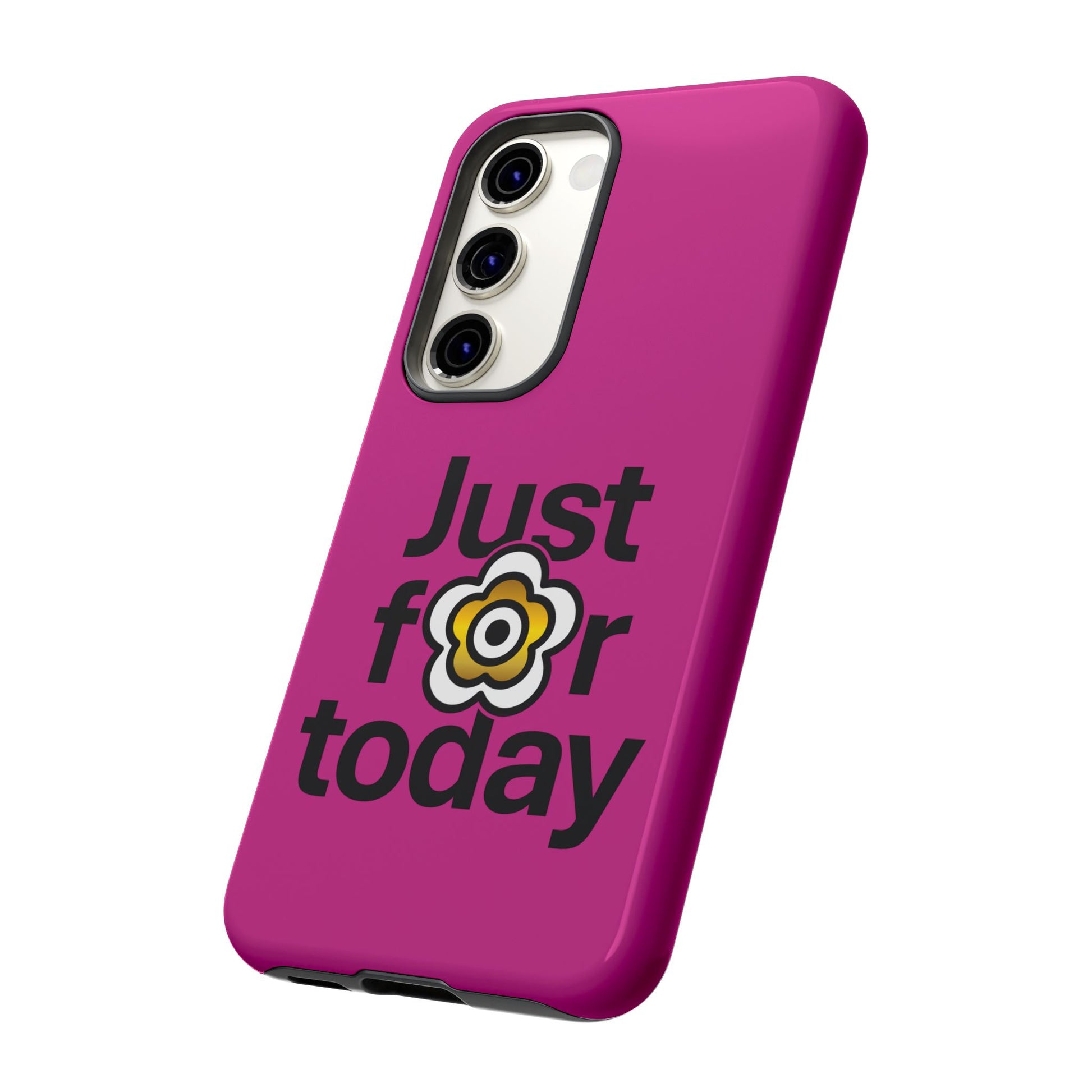 P🌺🌺P2Poppies Just for Today Samsung Phone Case – Inspirational Recovery Protection