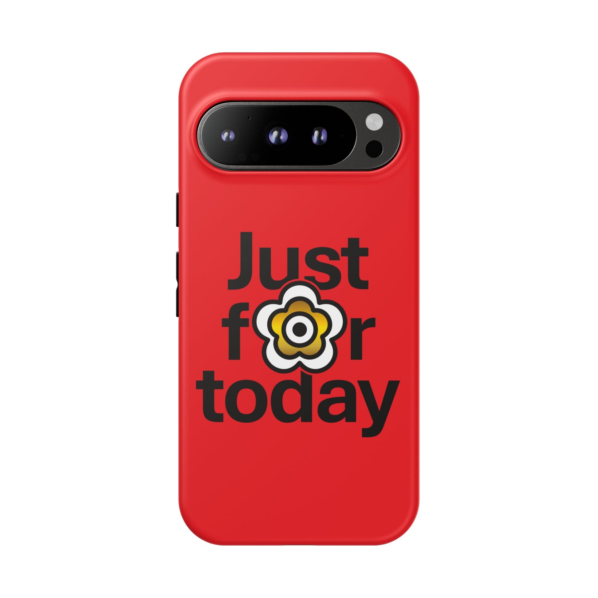 P🌺🌺P2Poppies Just for Today Google Phone Case – Inspirational Recovery Protection