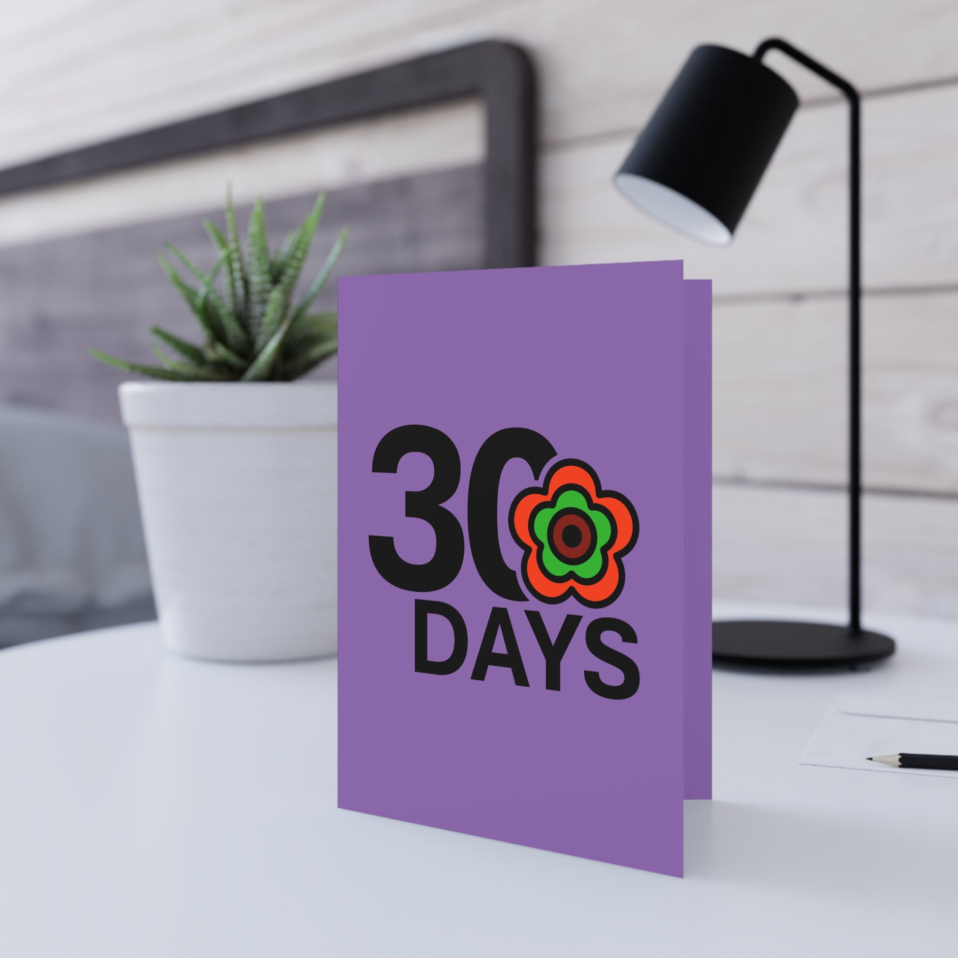 P🌺🌺P2Poppies 30 Days Milestone Greeting Card