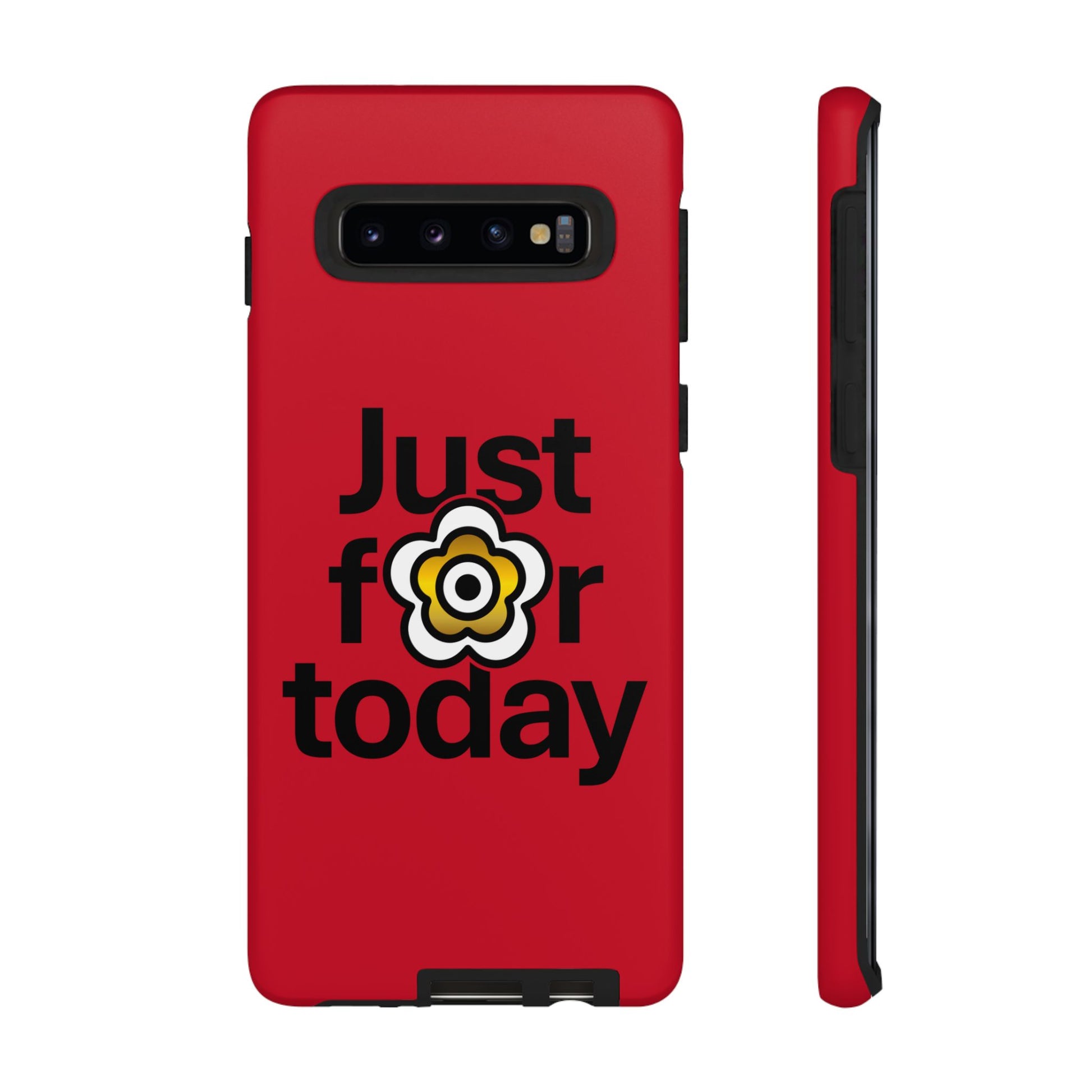 P🌺🌺P2Poppies Just for Today Samsung Phone Case – Inspirational Recovery Protection