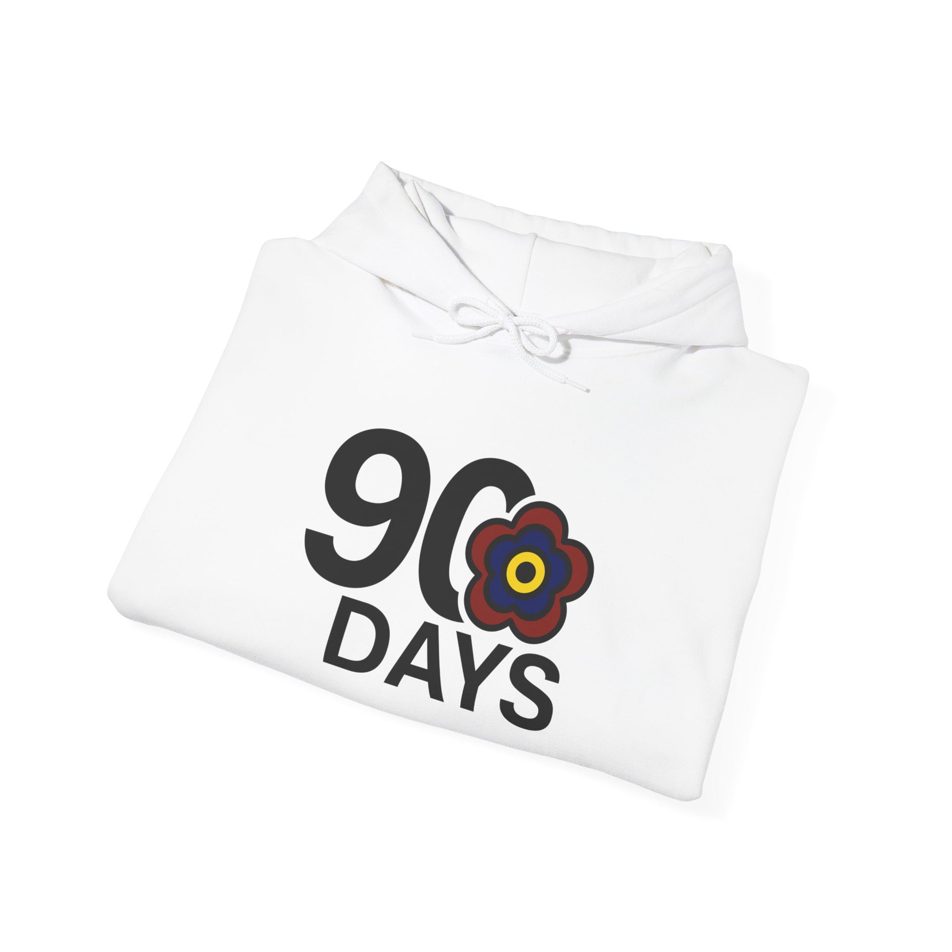 P🌺🌺P2Poppies 90 Days Sober Hoodie – Recovery Milestone Sweatshirt