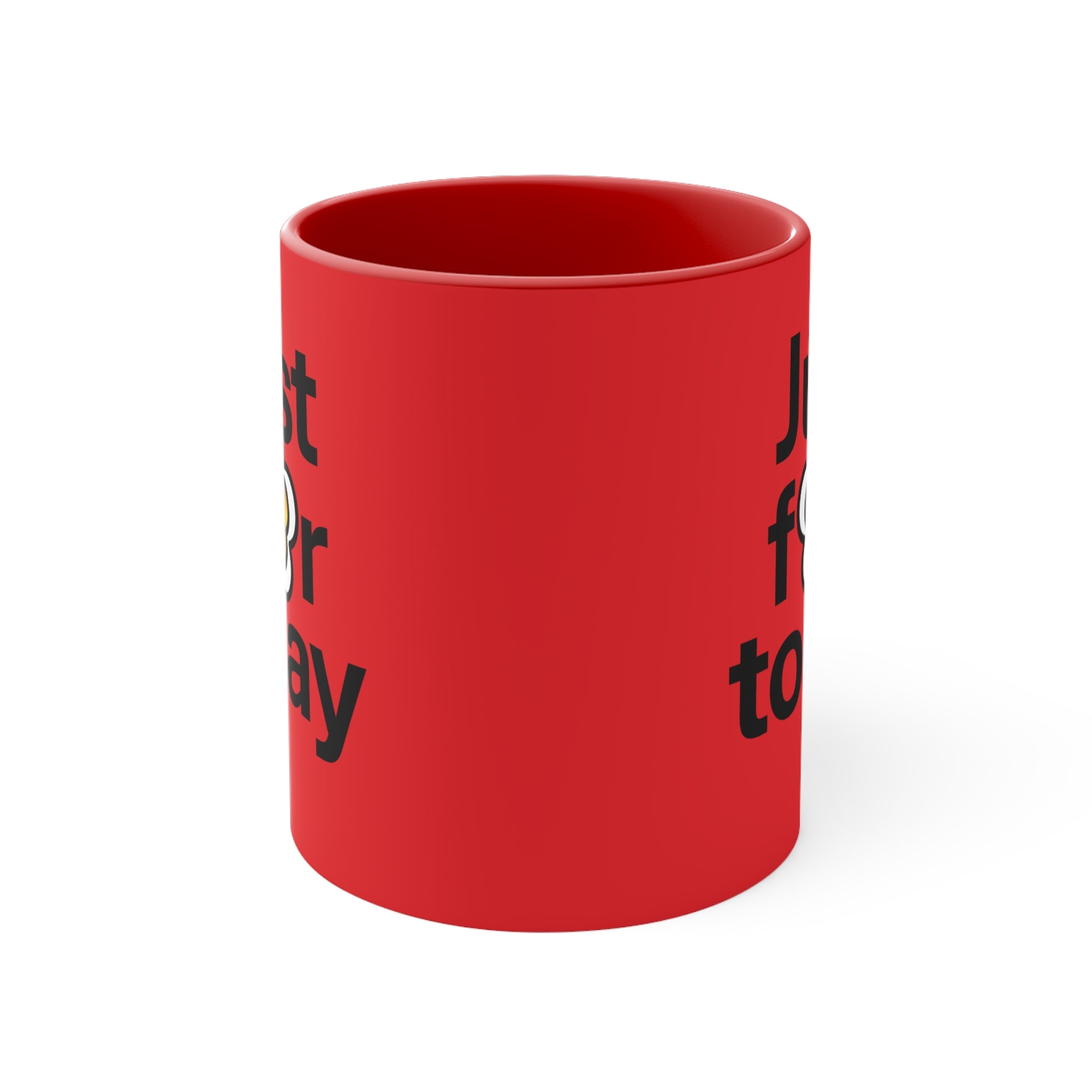 P🌺🌺P2Poppies Just for Today – Motivational Recovery Mug