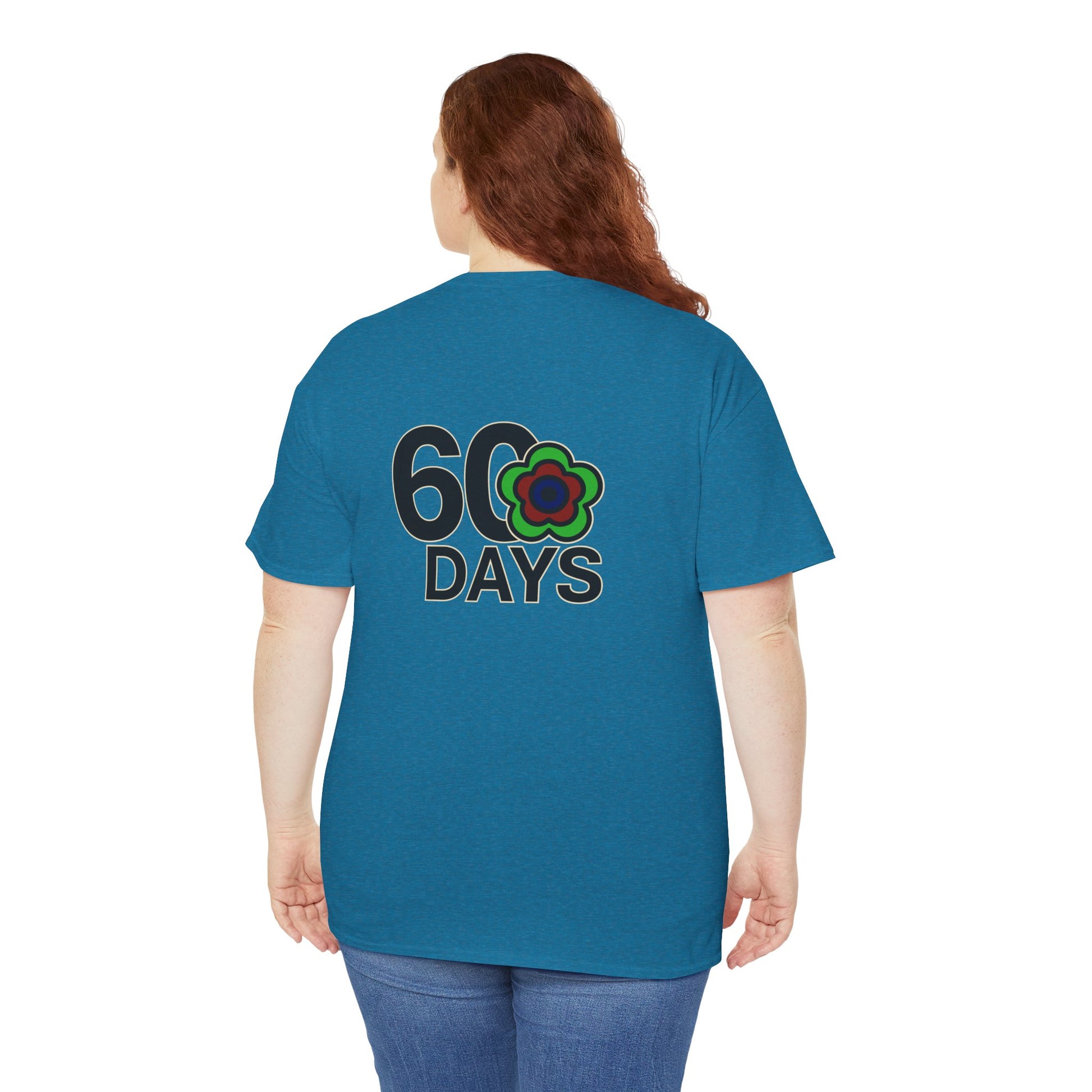 P🌺🌺P2Poppies 60 Days Sober – Motivational Recovery T-Shirt