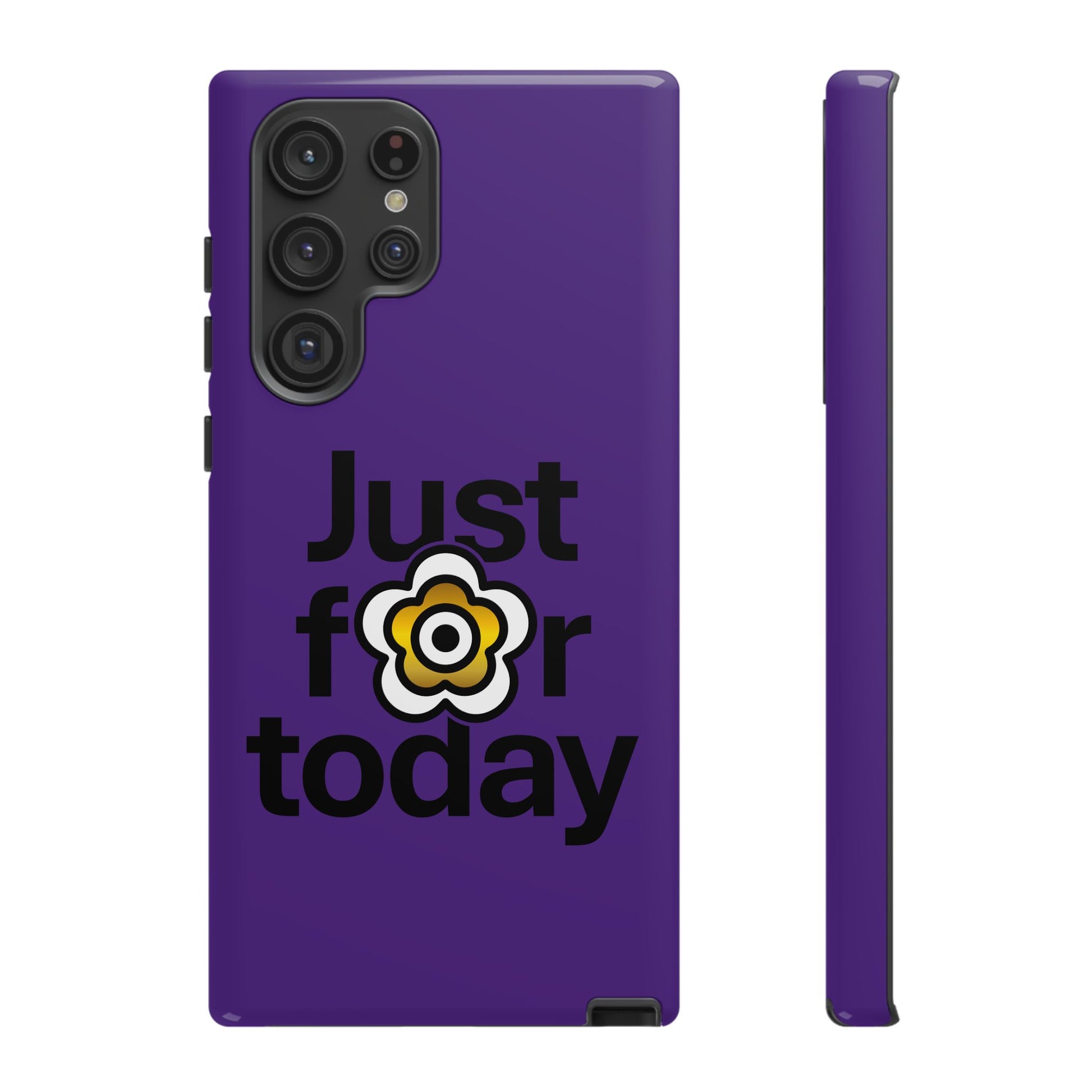 P🌺🌺P2Poppies Just for Today Samsung Phone Case – Inspirational Recovery Protection