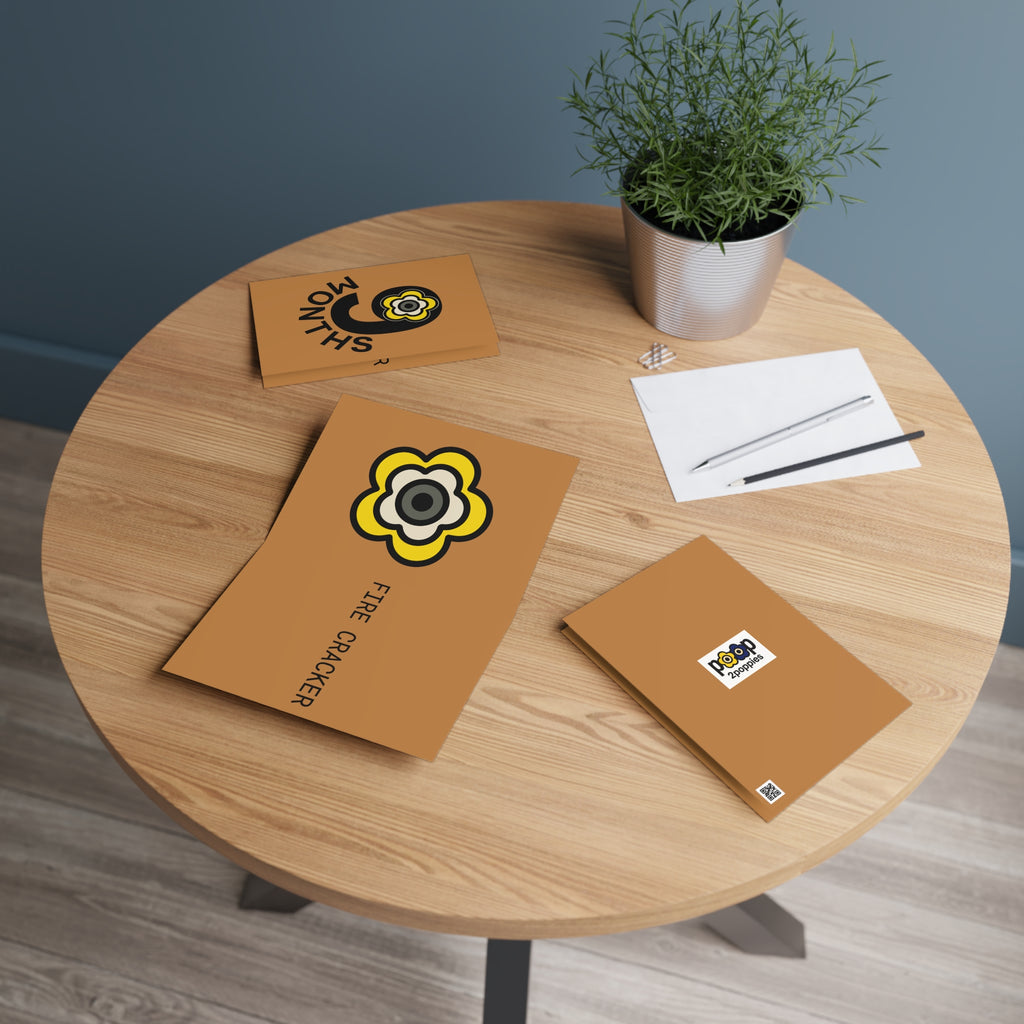 P🌺🌺P2Poppies 9 Months Milestone Greeting Card