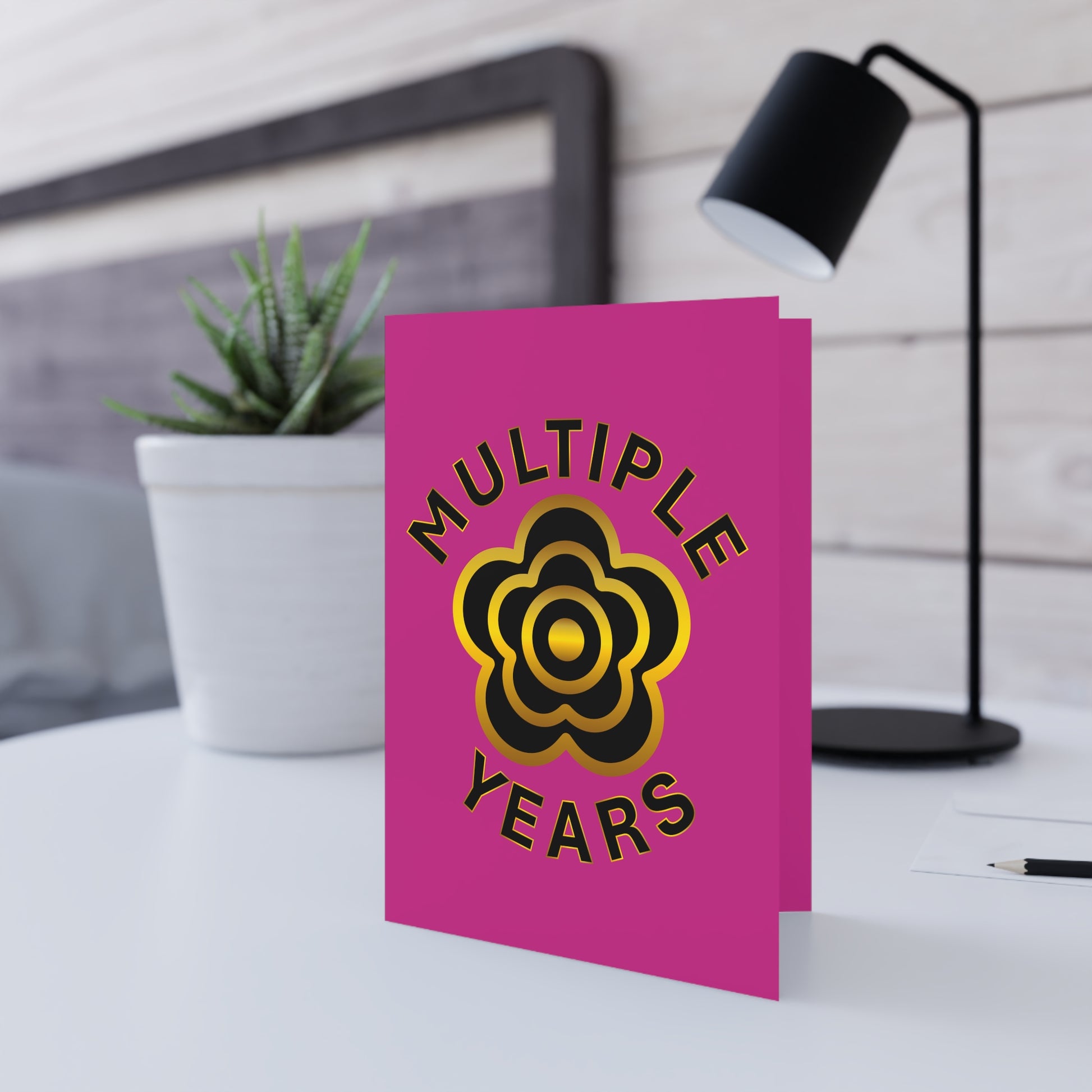 P🌺🌺P2Poppies Multiple Years Milestone Greeting Card