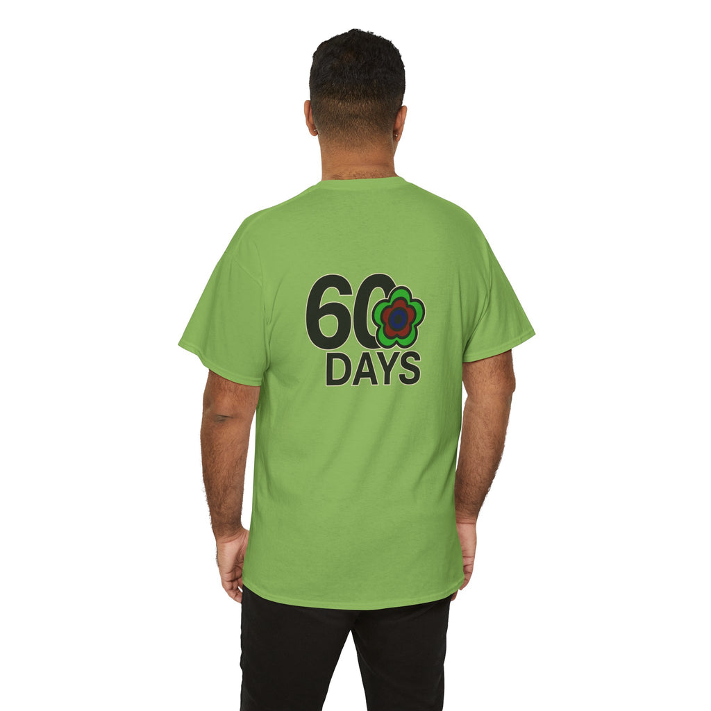 P🌺🌺P2Poppies 60 Days Sober – Motivational Recovery T-Shirt